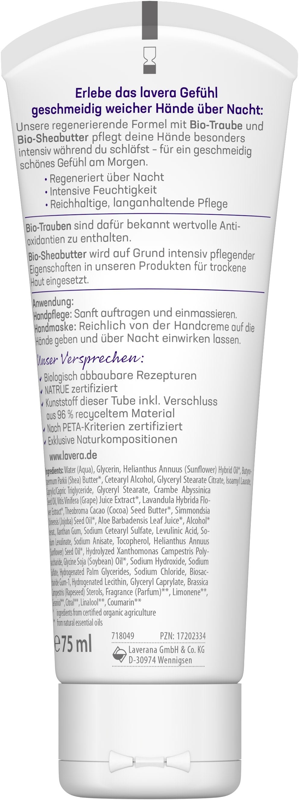 Gute Nacht 2in1 Handcreme & -maske