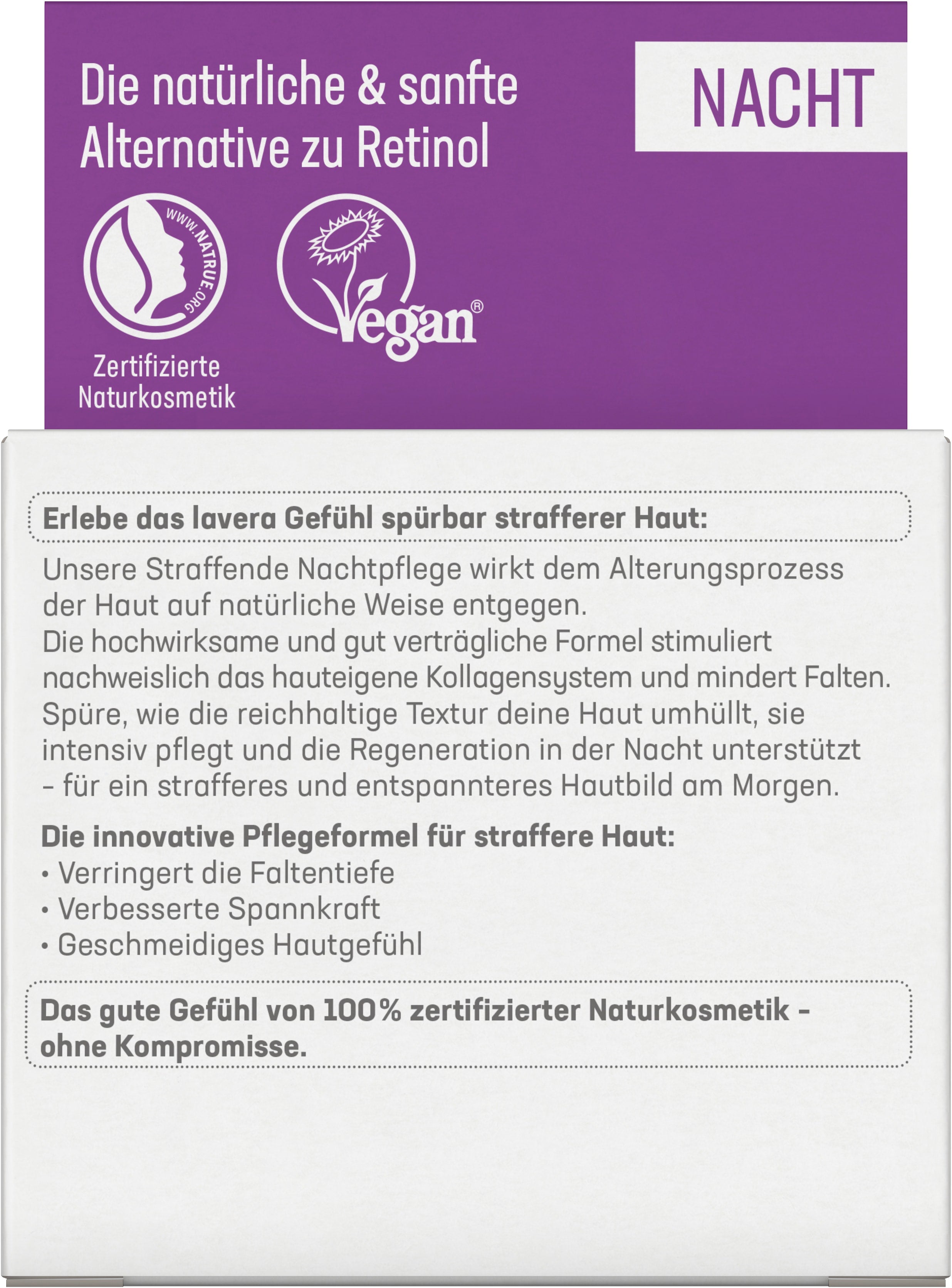 Straffende Nachtpflege