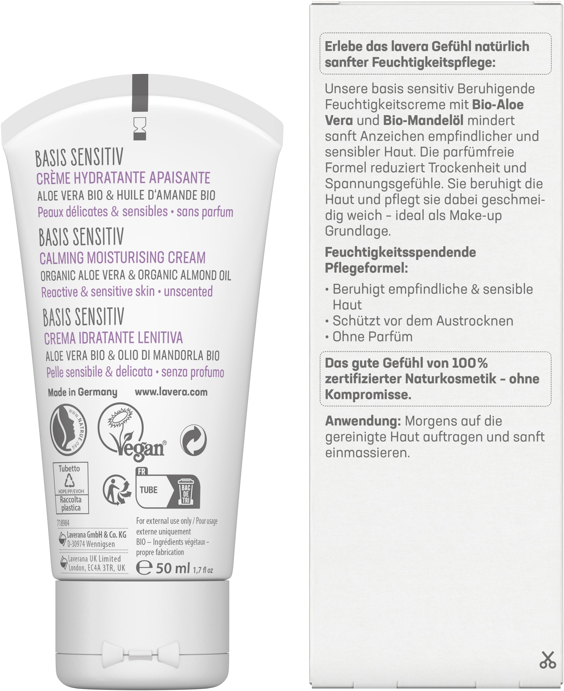 basis sensitiv Beruhigende Feuchtigkeitscreme