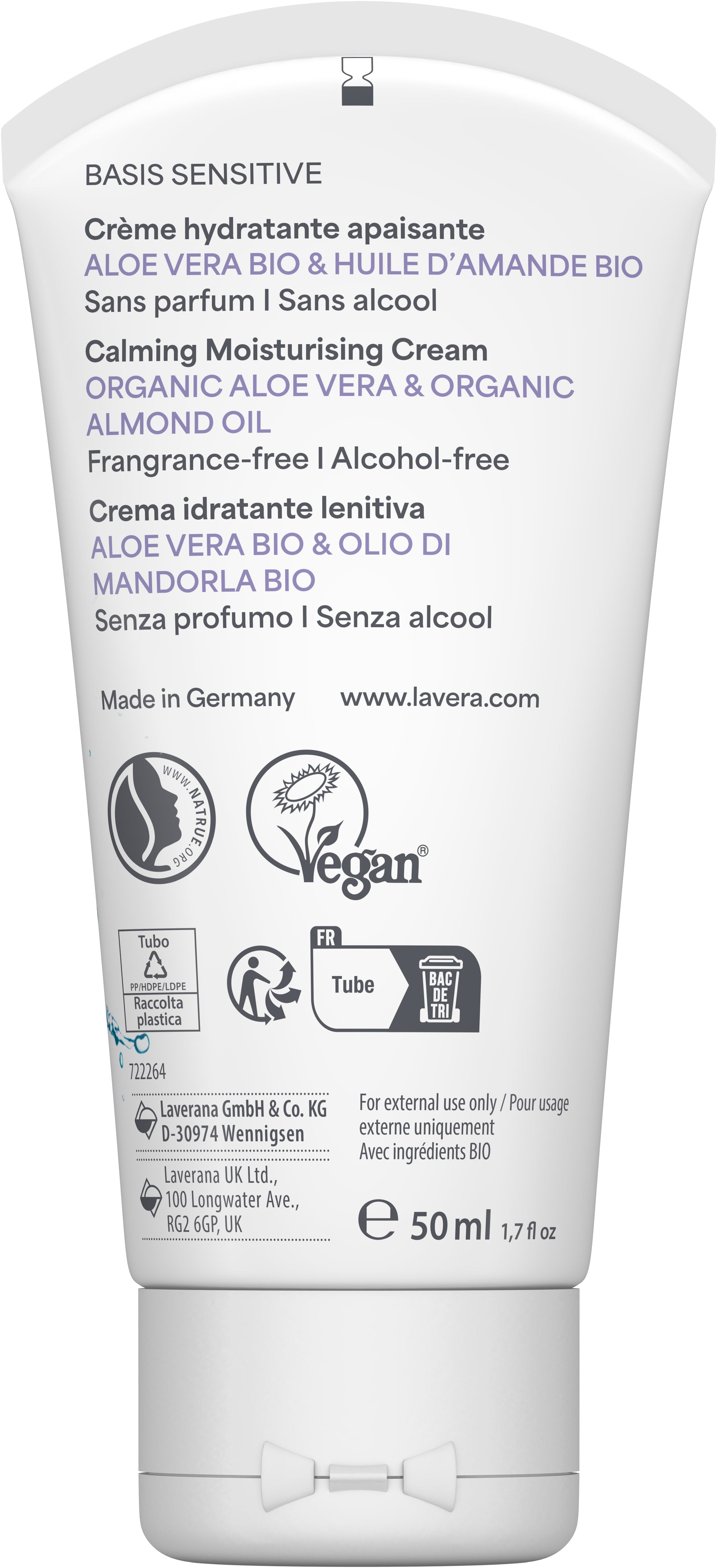 basis sensitive Beruhigende Feuchtigkeitscreme