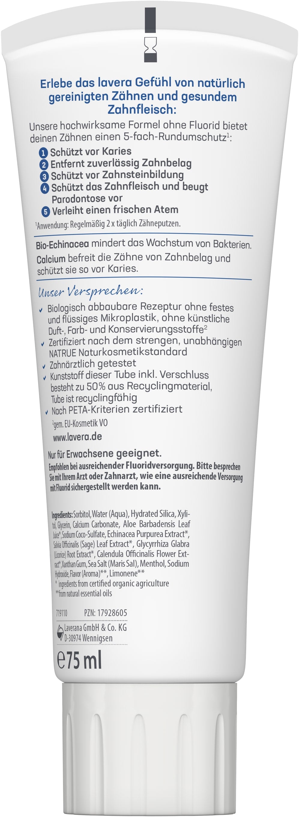 Zahncreme Complete Care Fluoridfrei