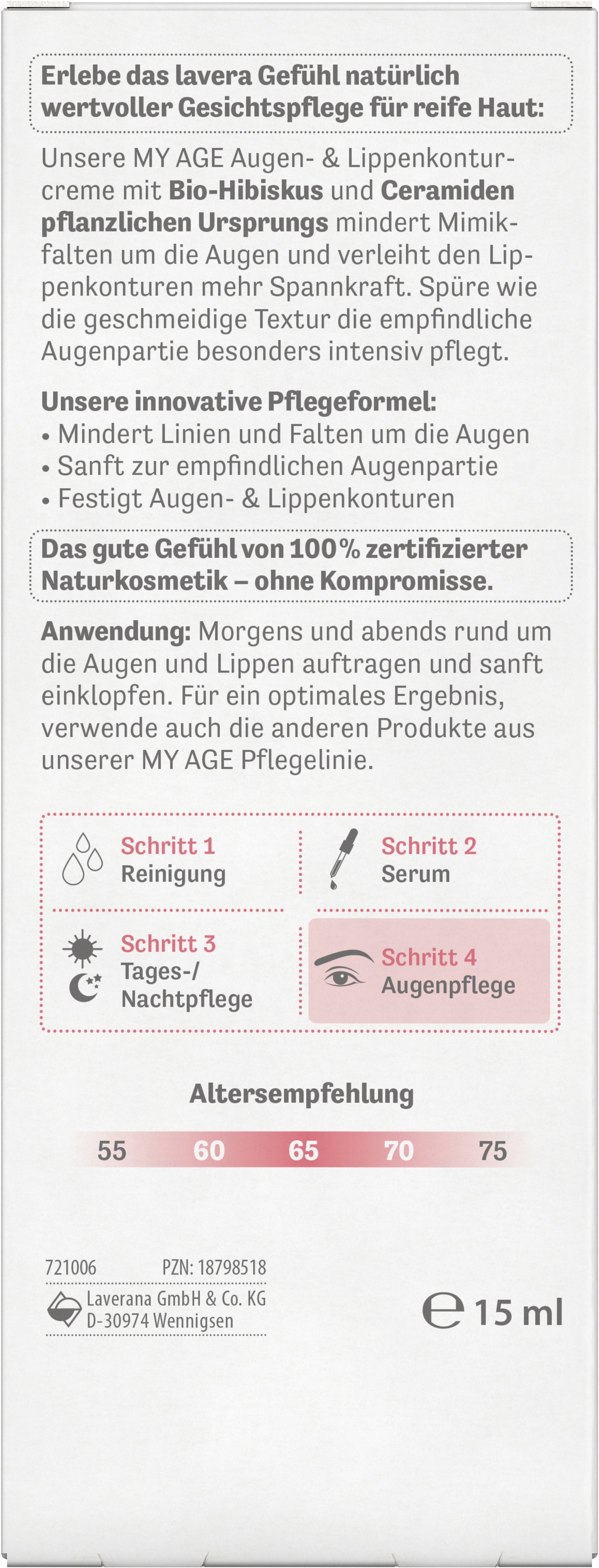 MY AGE Augen- & Lippenkonturcreme