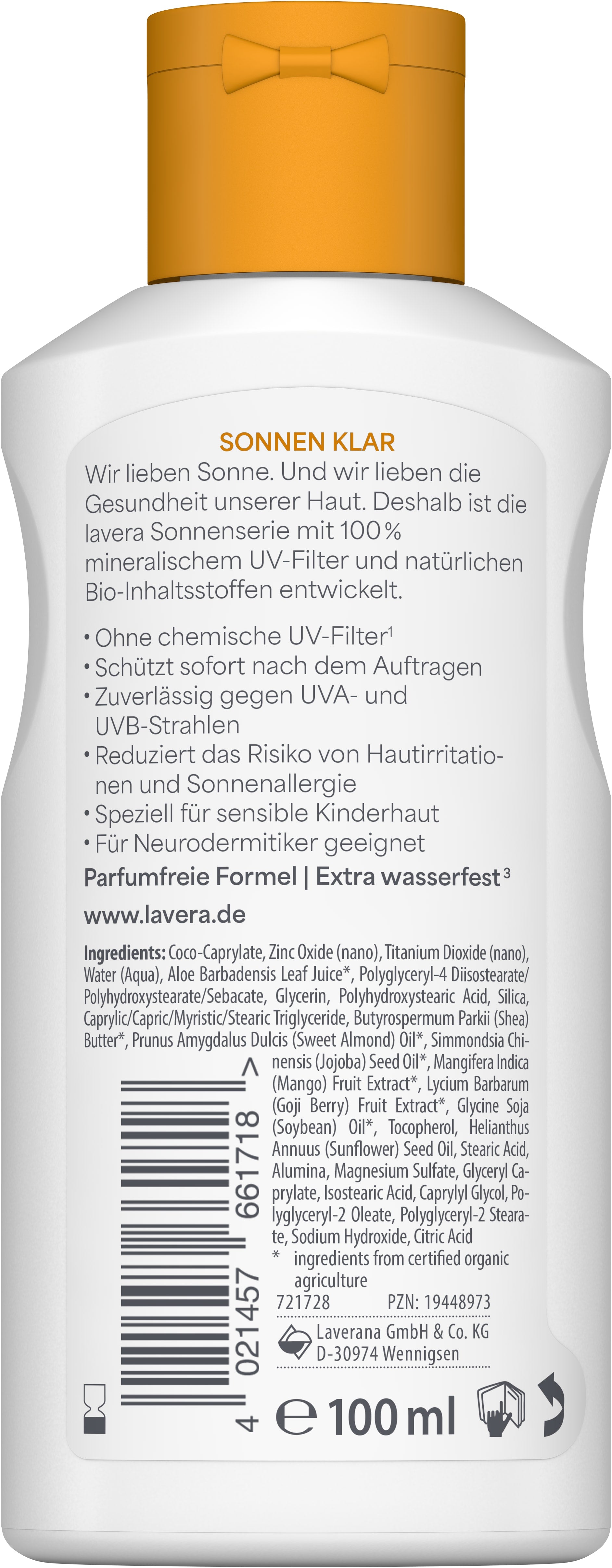 Sonnenlotion Sensitiv Kids LSF 50