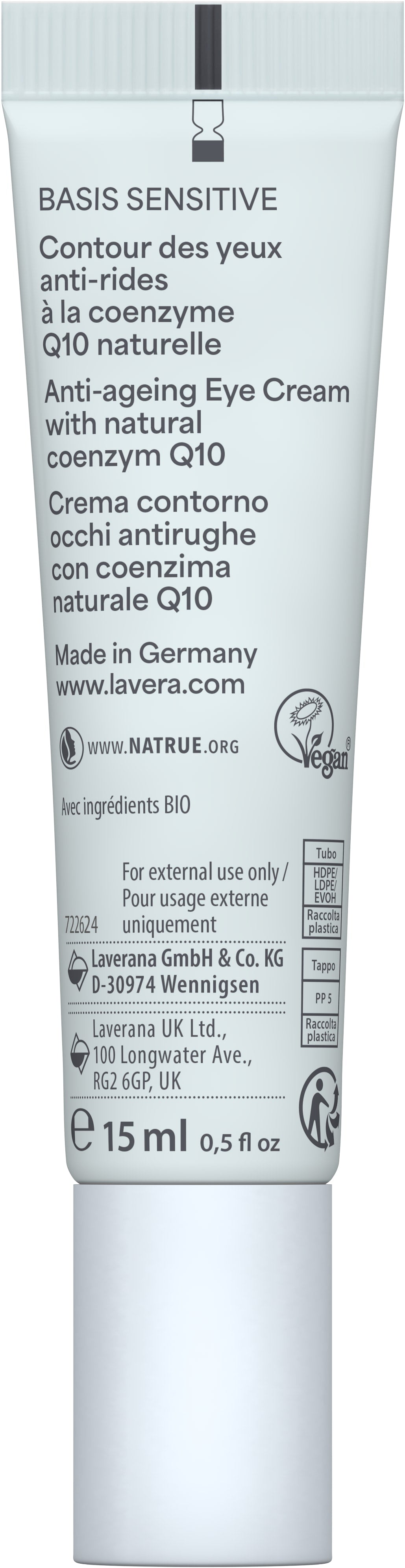 basis sensitive Anti-Falten Augencreme Q10