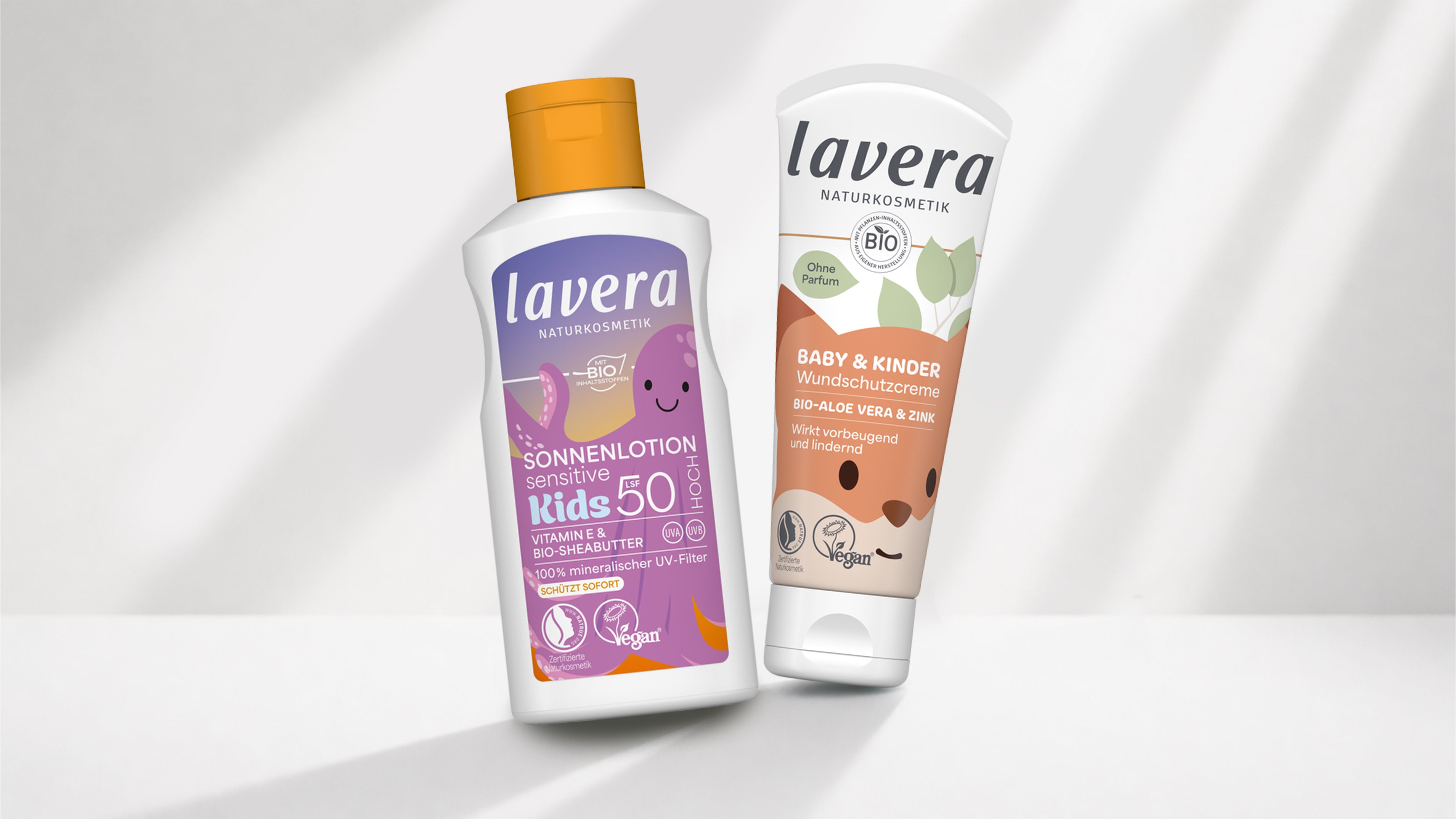 40 Jahre ÖKO-TEST - Zwei lavera Naturkosmetik Produkte erhalten Note sehr gut. Sonnenlotion Sensitiv Kids LSF 50 und Baby & Kinder Wundschutzcreme - Prüfschwerpunkt liegt auf Inhaltsstoffsicherheit