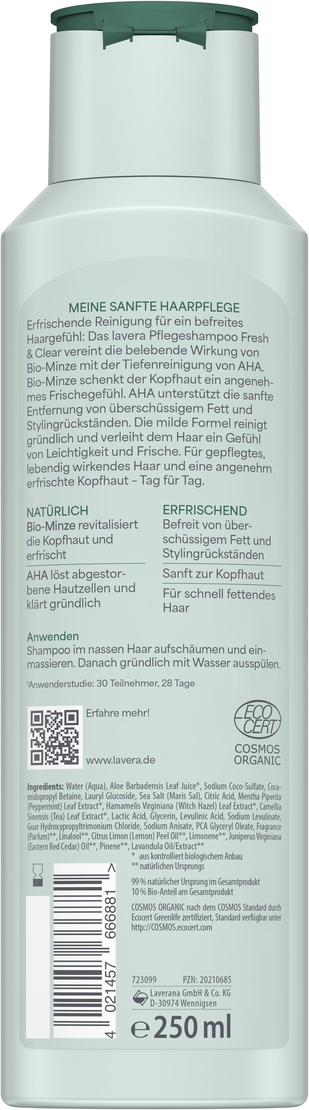 lavera Pflegeshampoo Fresh & Clear
