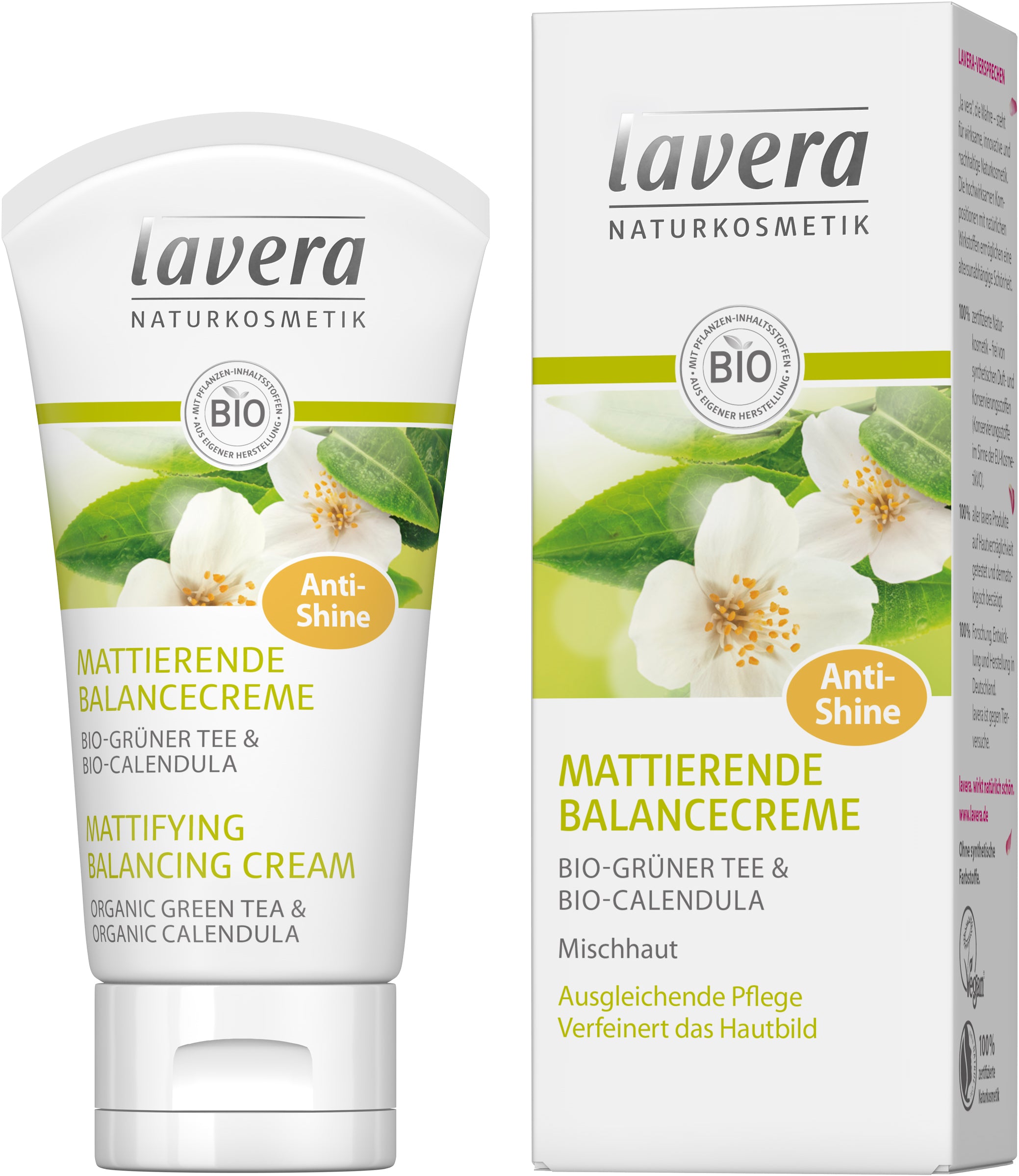 Mattierende Balancecreme Grüner Tee