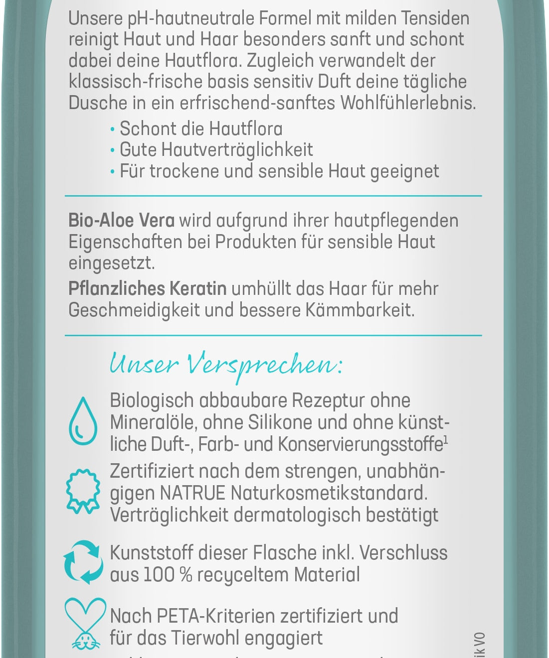 basis sensitive Pflegedusche 2in1