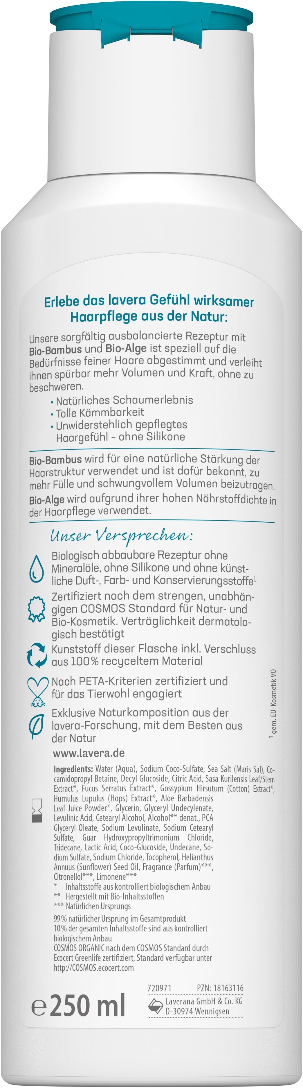 Pflegeshampoo Volumen & Kraft