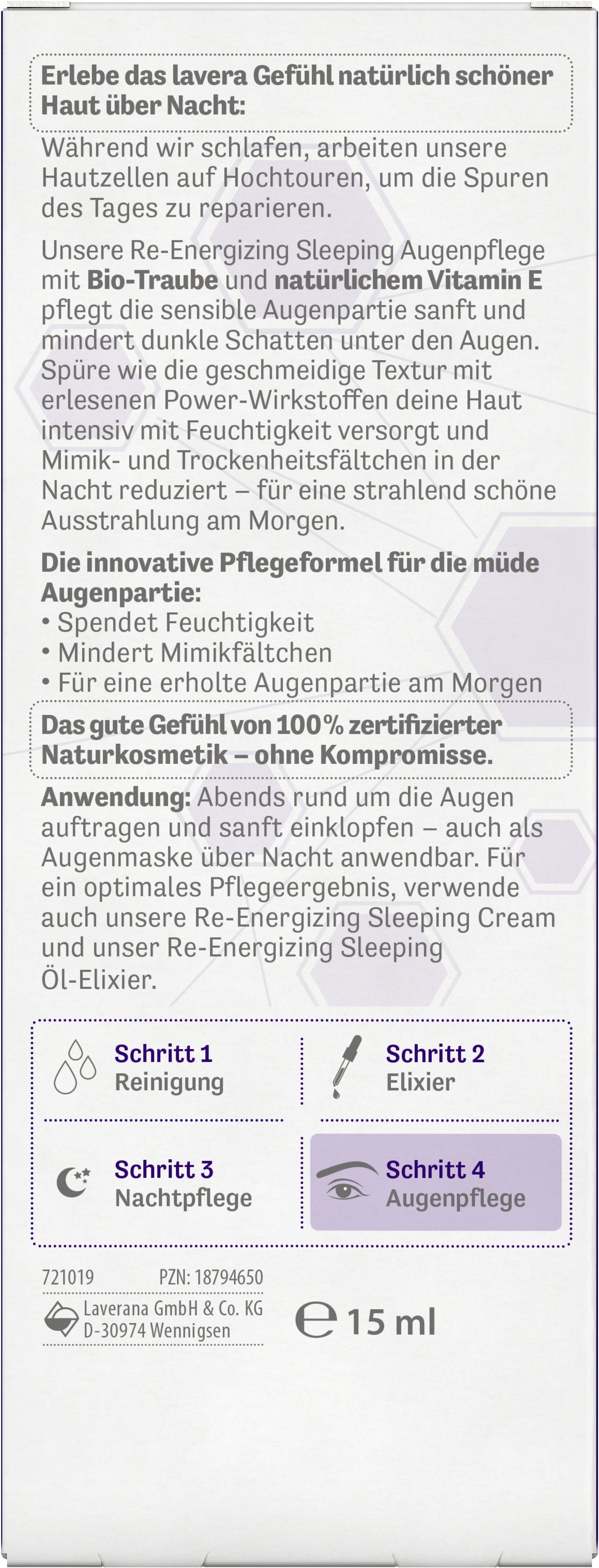 Re-Energizing Sleeping Augenpflege