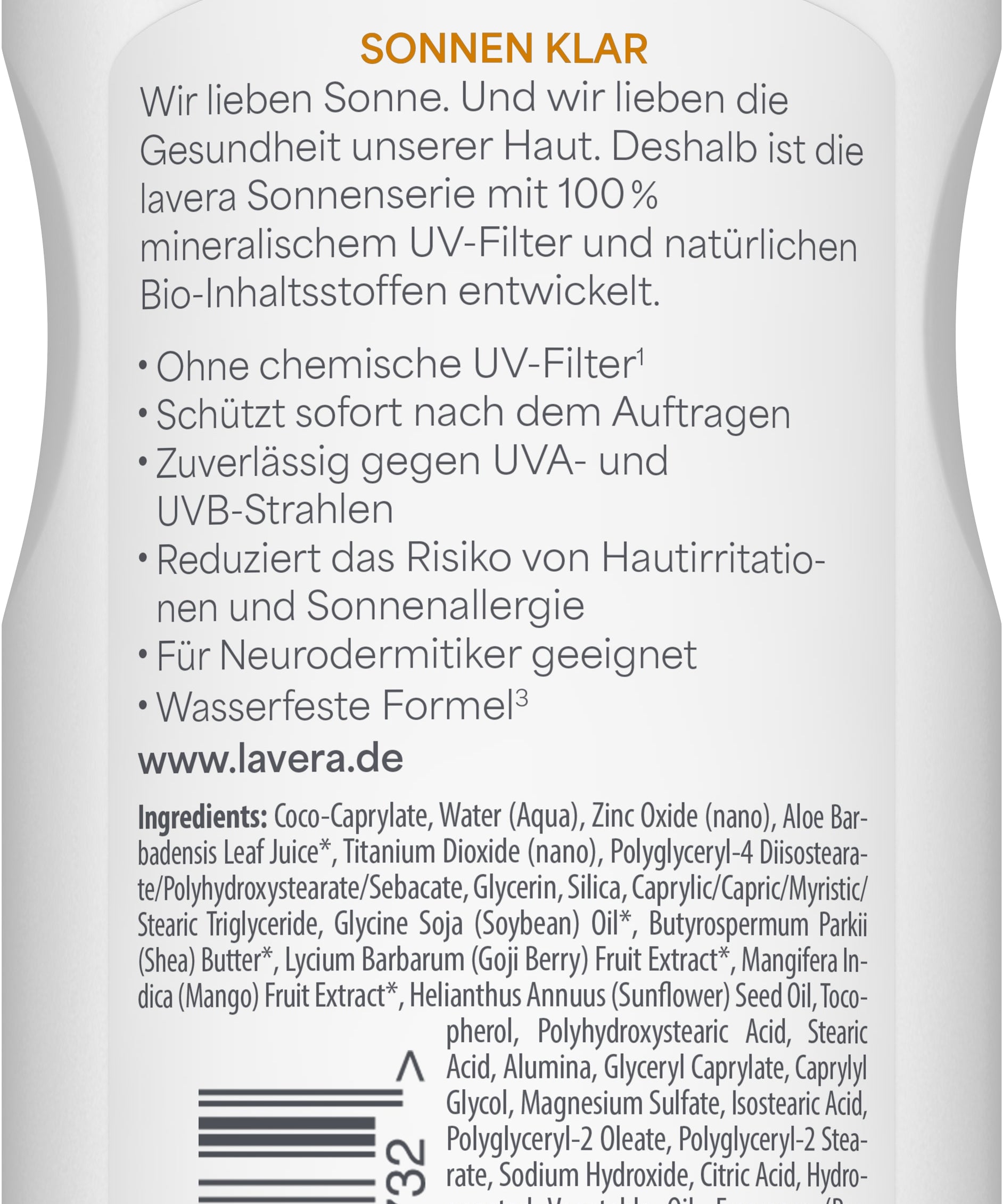 Sonnenlotion Sensitiv SPF 30