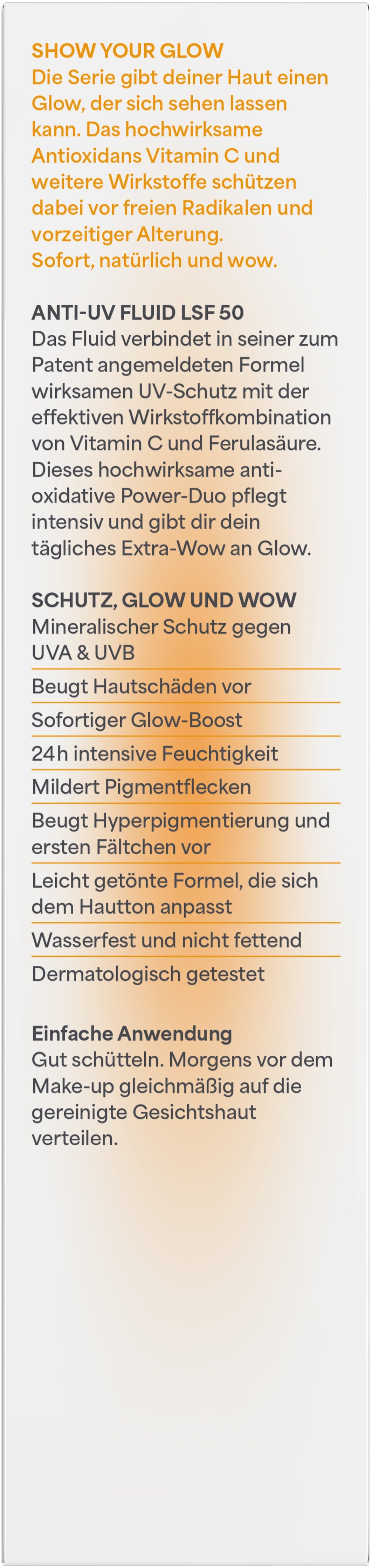 Glow by Nature Anti-UV Fluid LSF 50