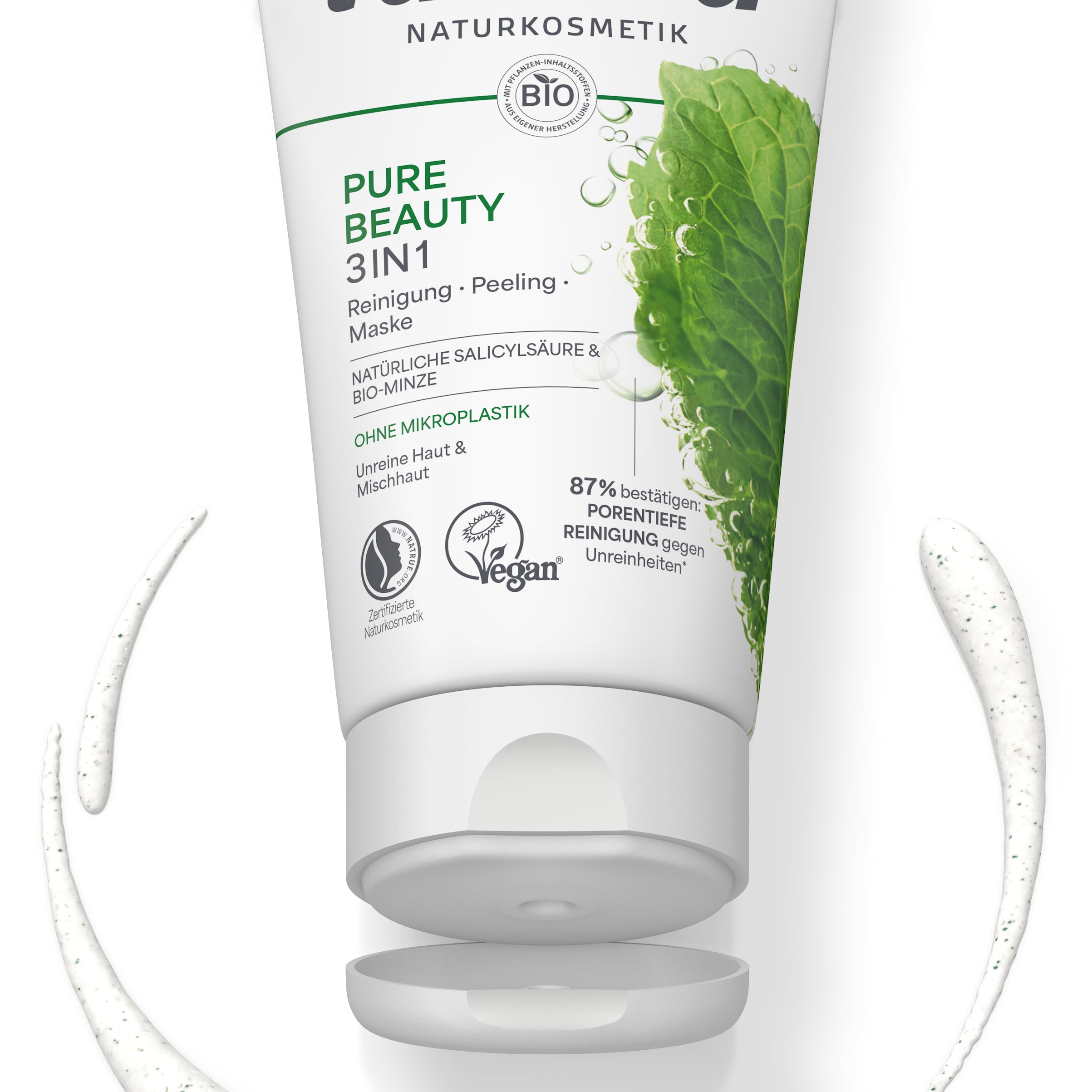 lavera Pure Beauty 3w1 Oczyszczająca Maska Peelingująca