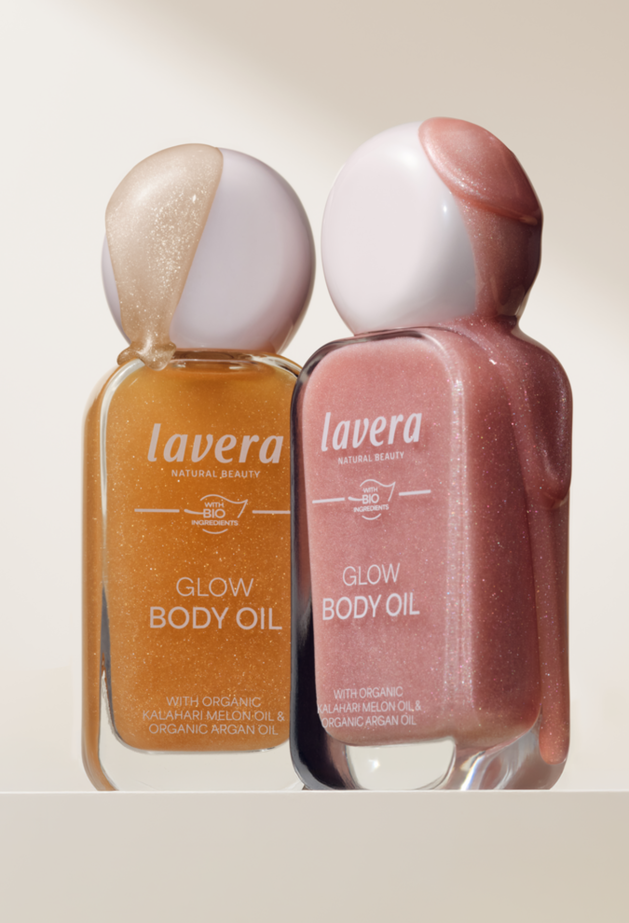 lavera Glow Body Oil -Honey Glow 02- in der Anwendung