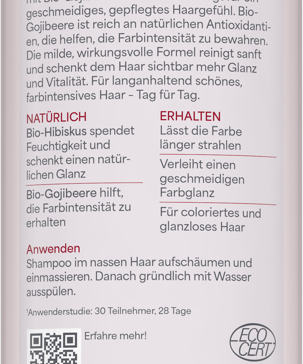 lavera Pflegeshampoo Color & Shine