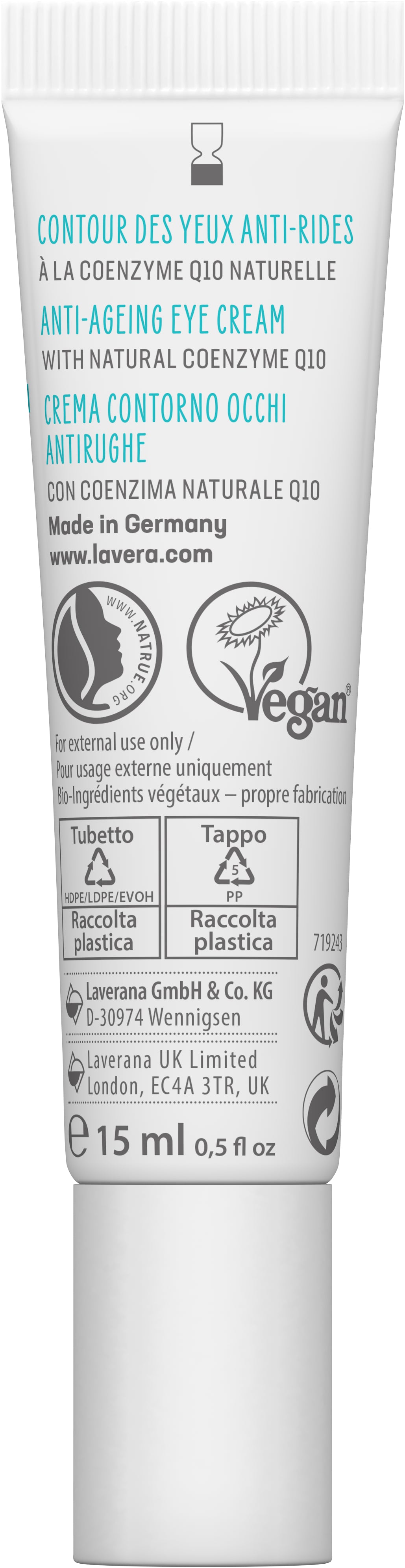 lavera basis sensitiv Anti-Falten Augencreme Q10