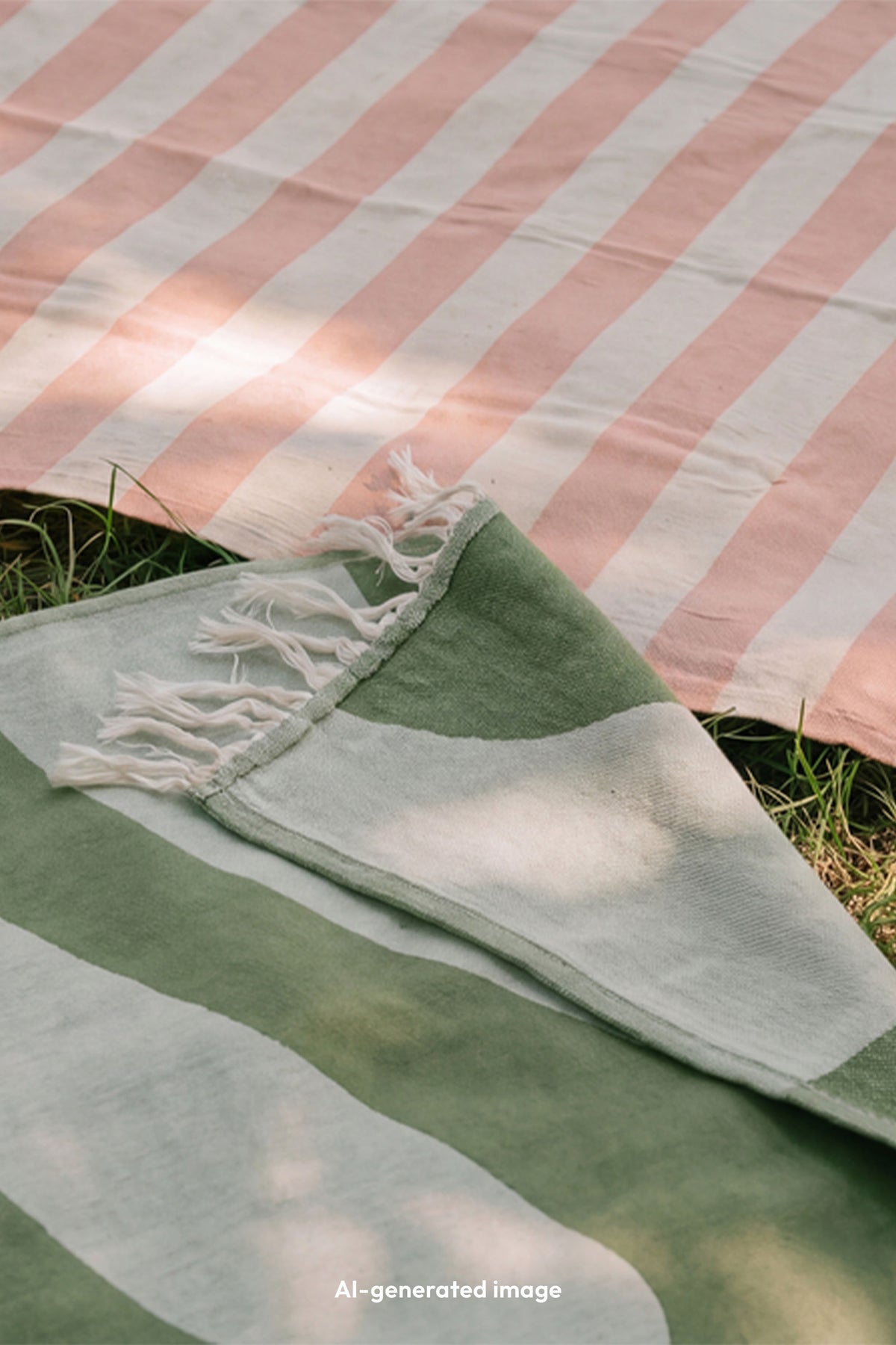 lavera Strandtuch – Sage Green (AI-generated)