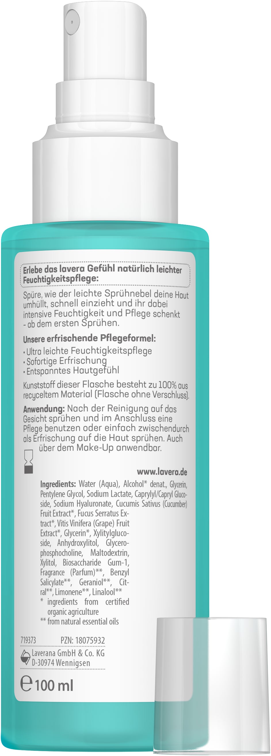 lavera Hydro Refresh spray do pielęgnacji twarzy