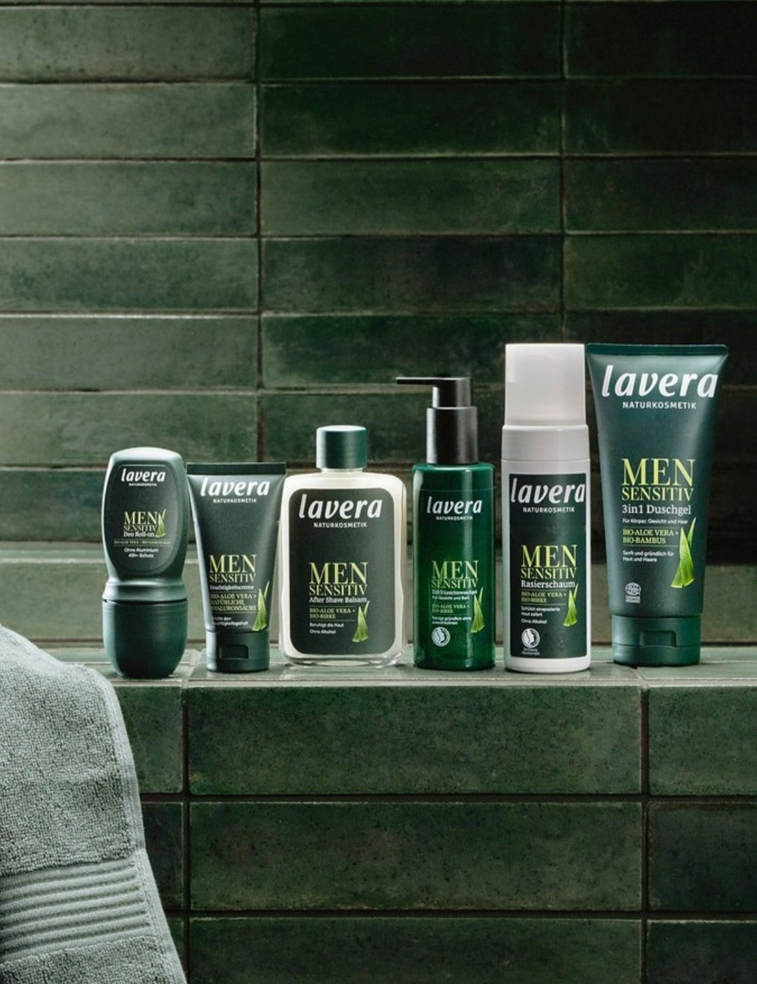 lavera Men sensitive 2in1 Gesichtswaschgel