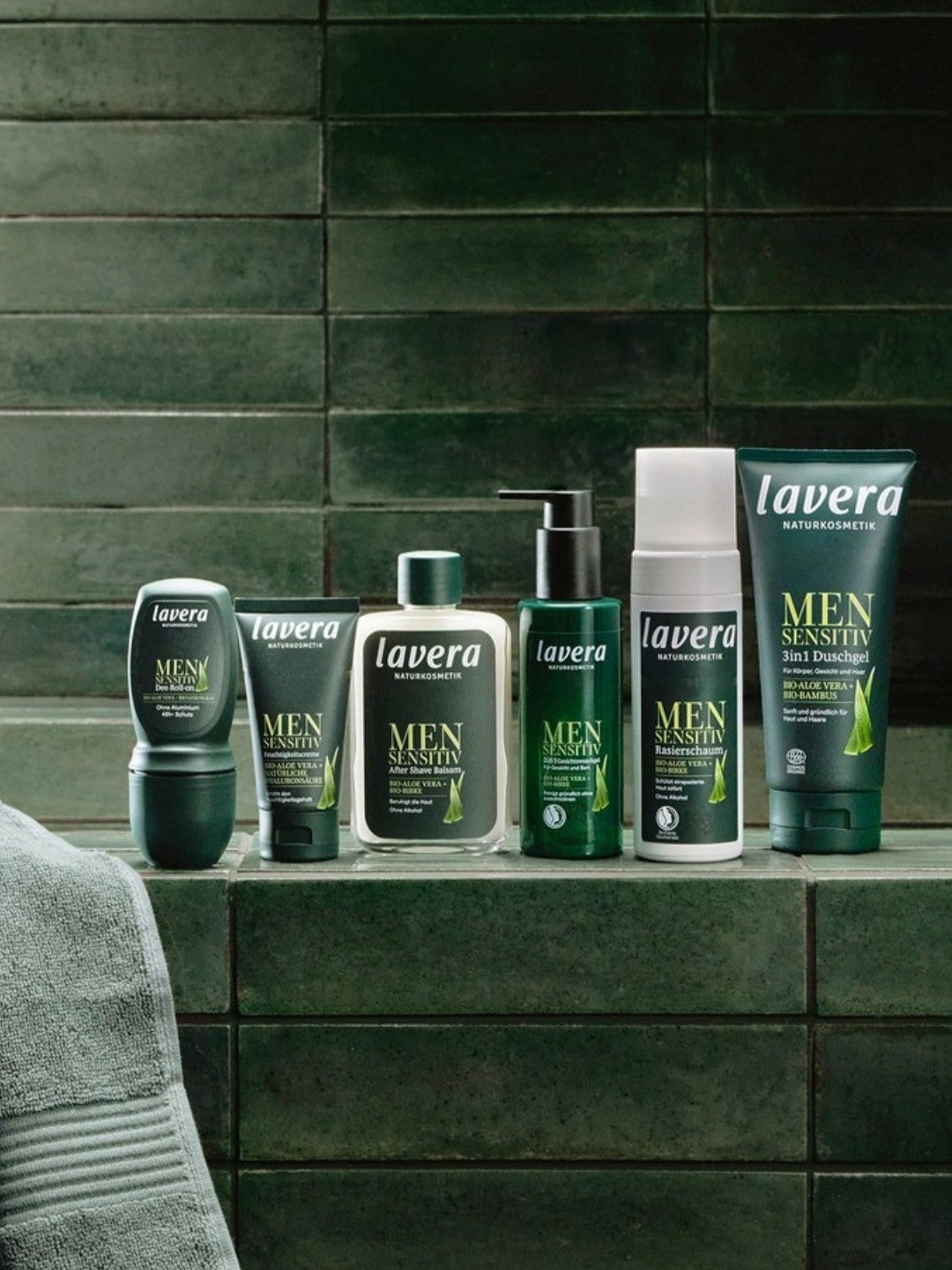 lavera Żel do mycia twarzy 2w1 Men sensitive