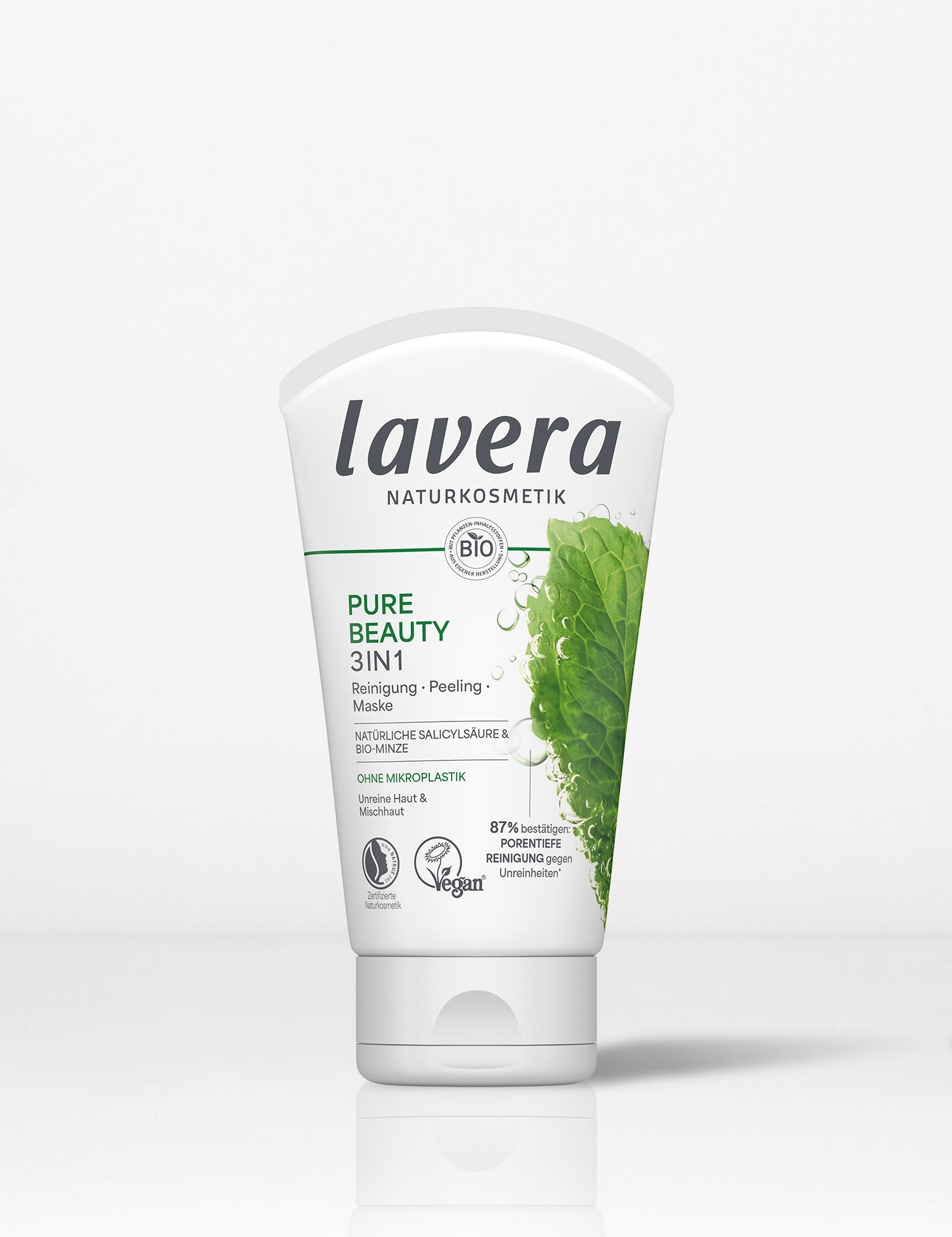 lavera Pure Beauty 3w1 Oczyszczająca Maska Peelingująca