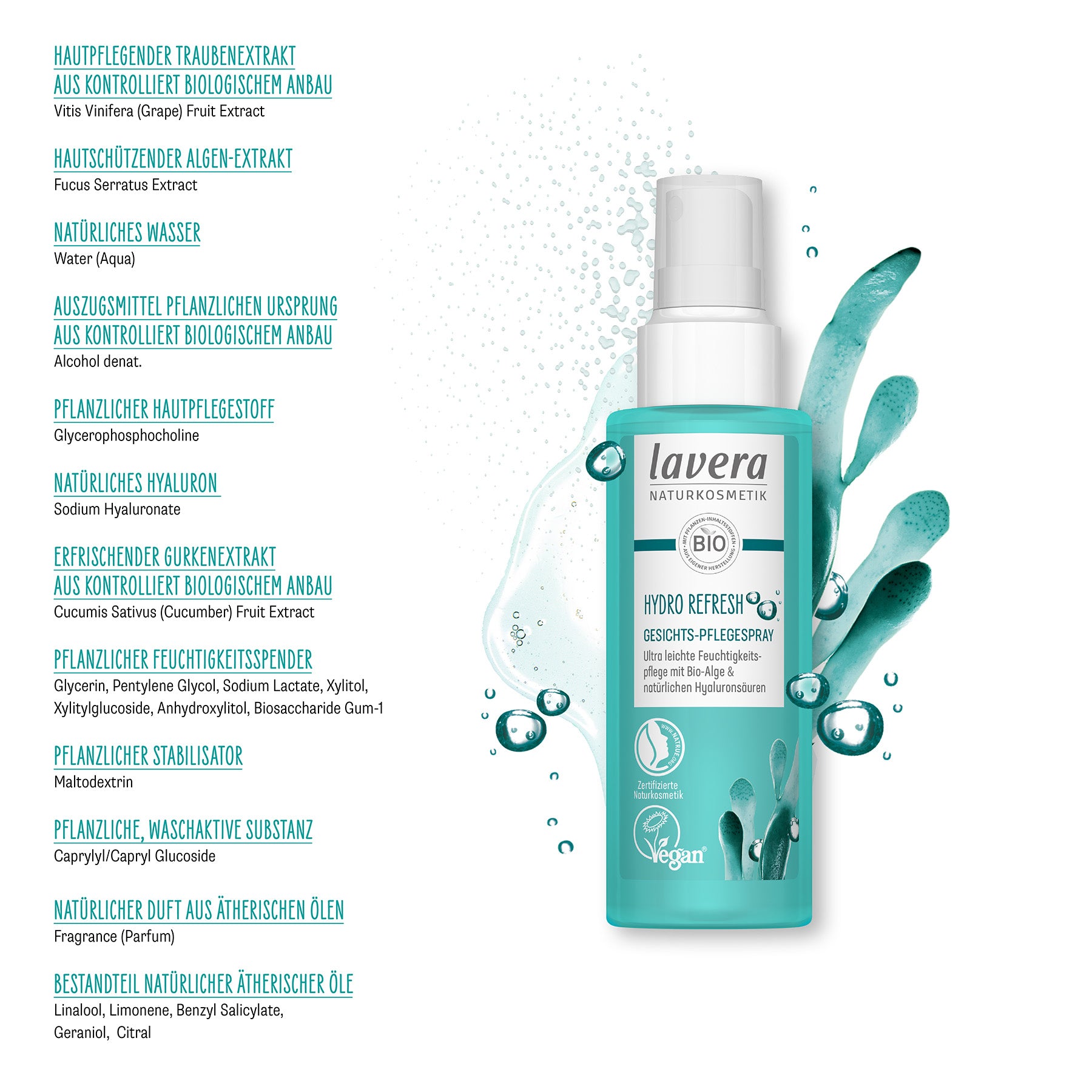 lavera Hydro Refresh Gesichtspflegespray