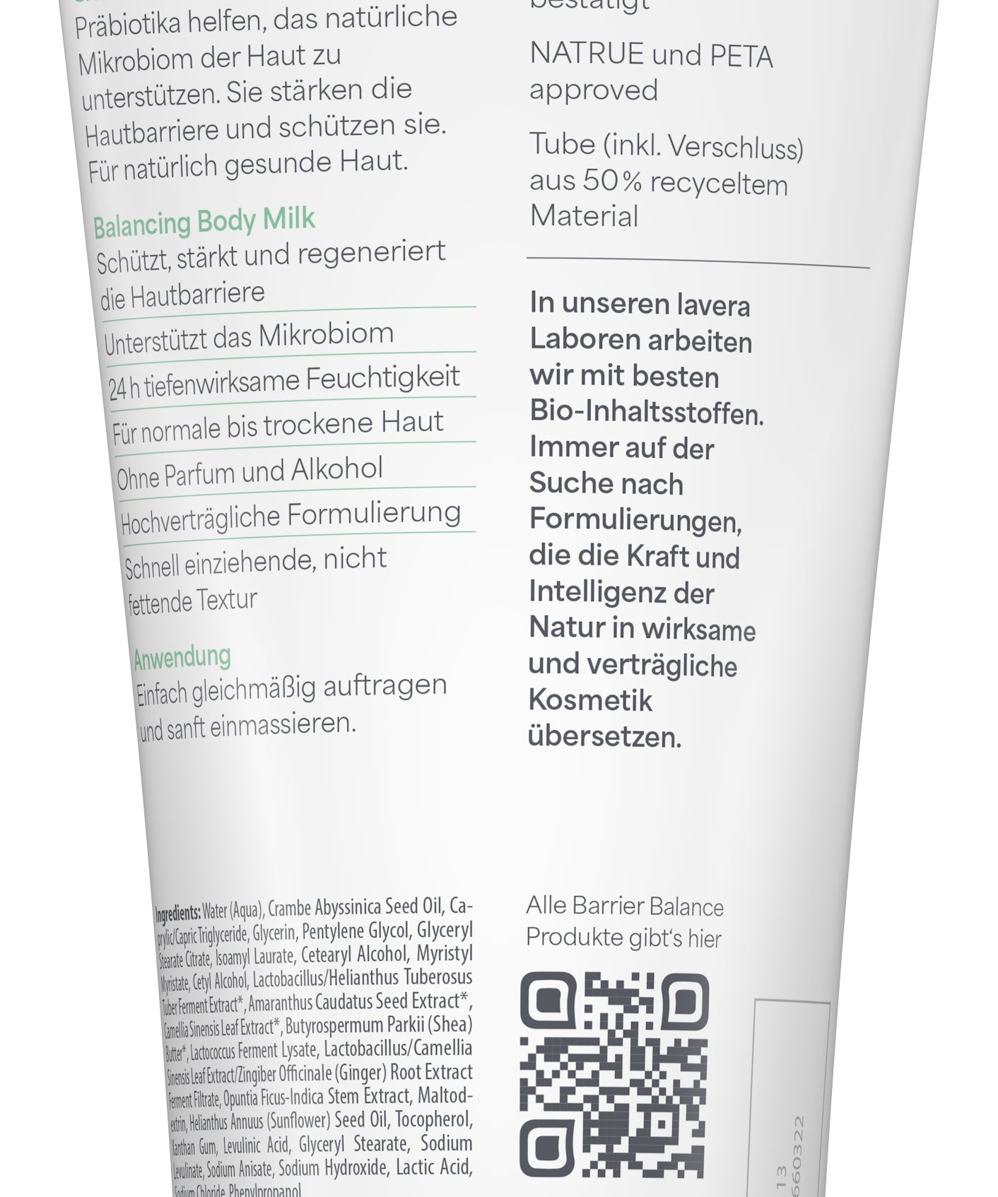 lavera Barrier Balance Body Milk