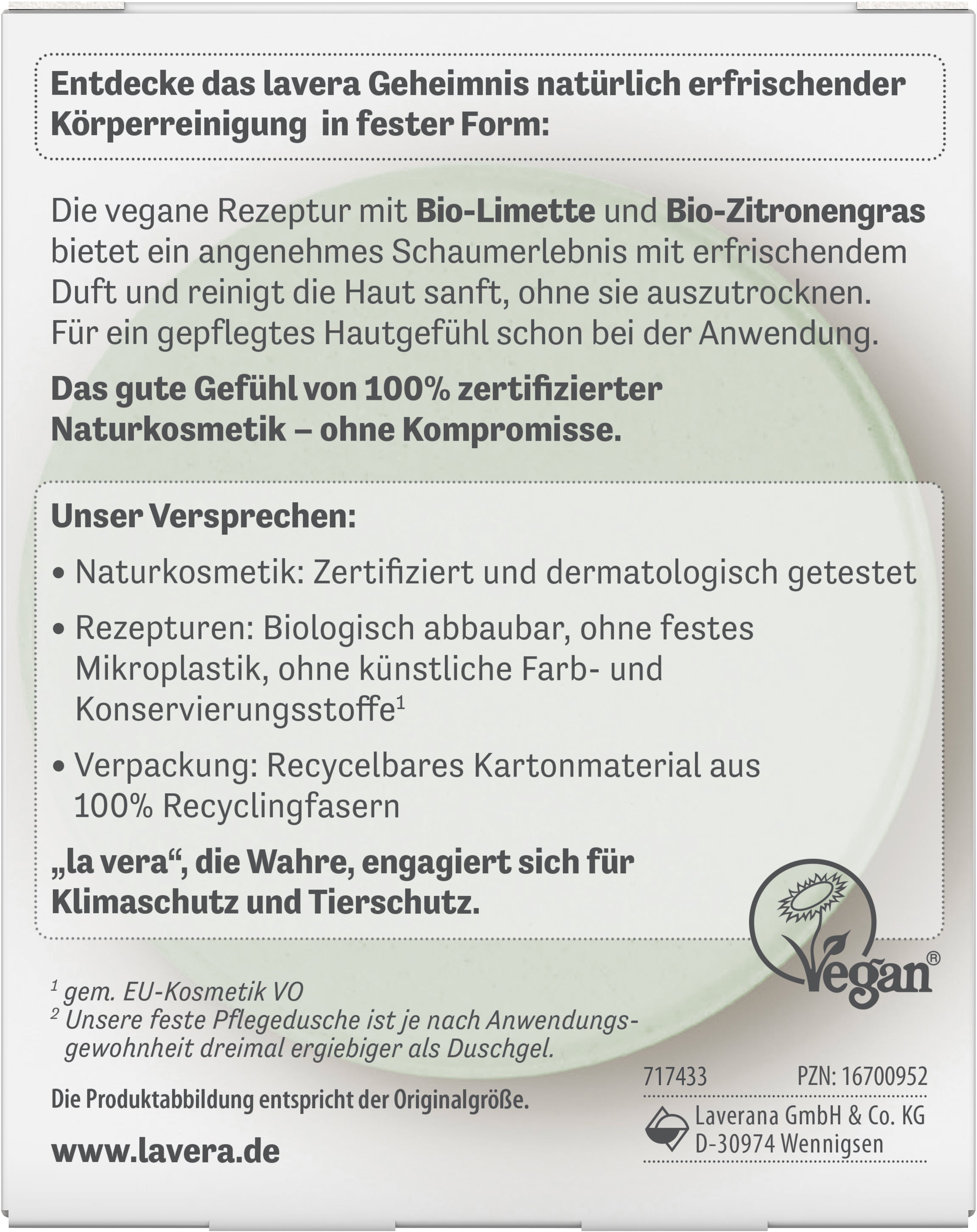 lavera Żel pod prysznic w kostce Happy Freshness