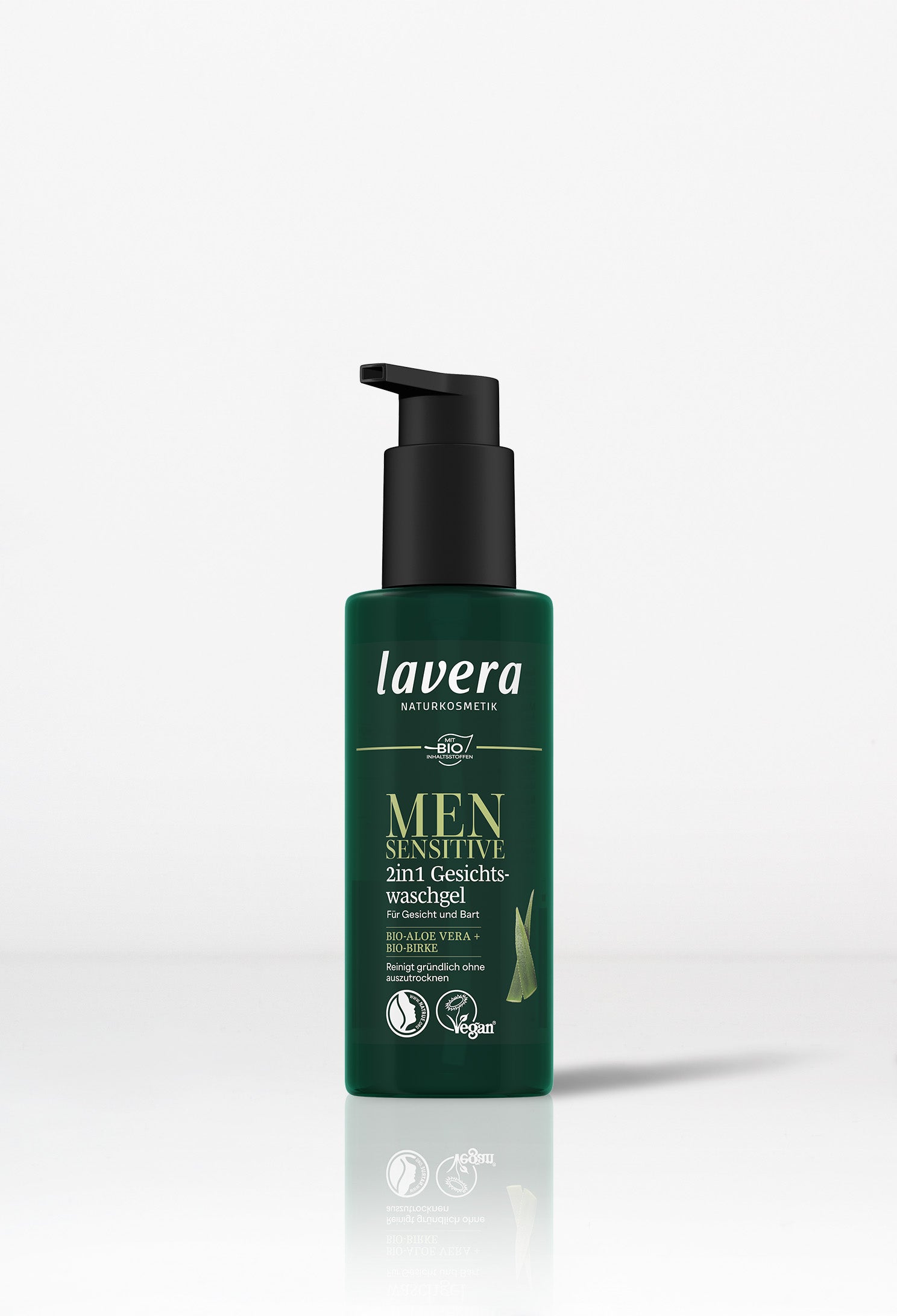 lavera Men sensitive 2in1 Gesichtswaschgel