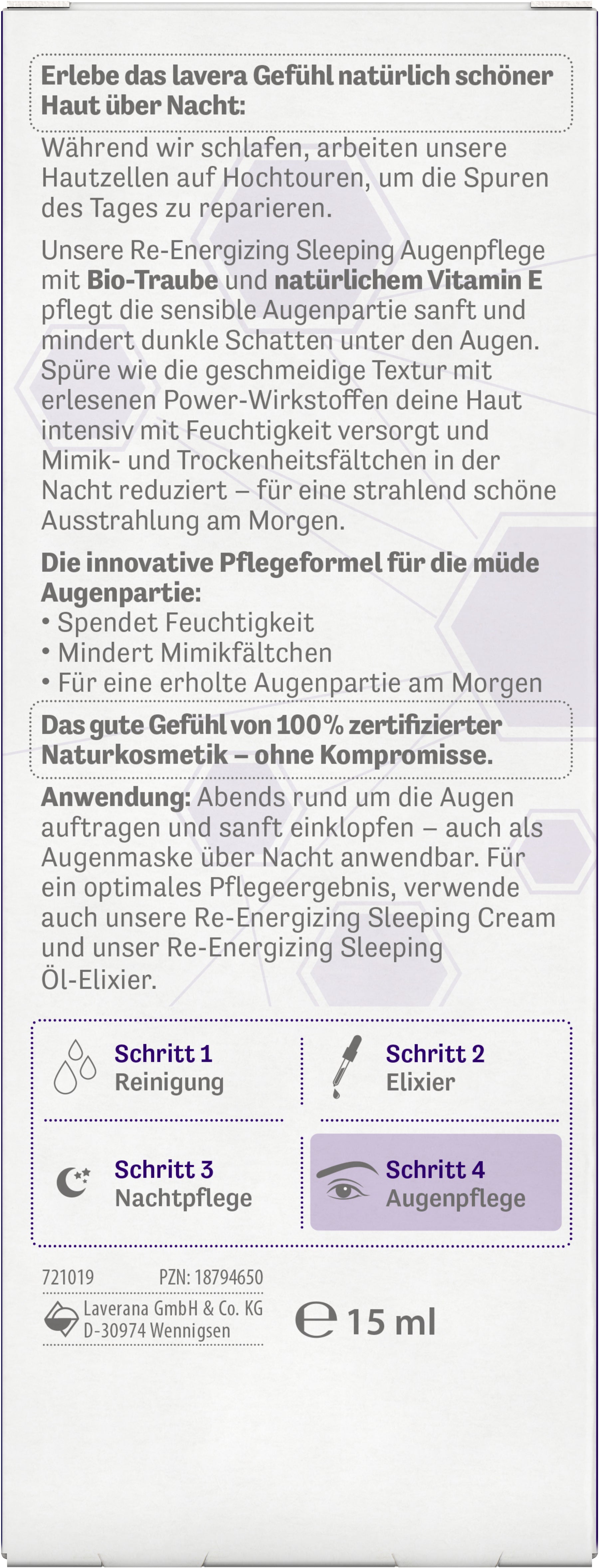 lavera Re-Energizing Sleeping Augenpflege