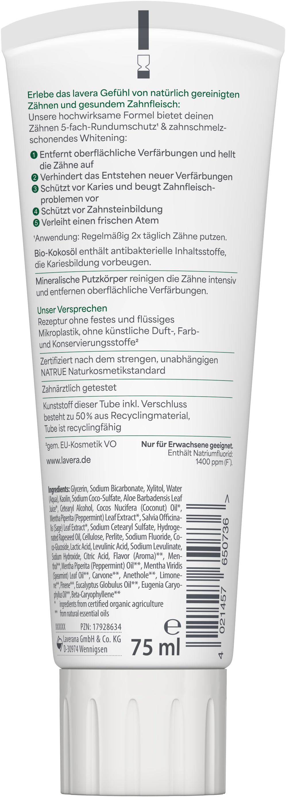 lavera Pasta do zębów Sensitive Whitening