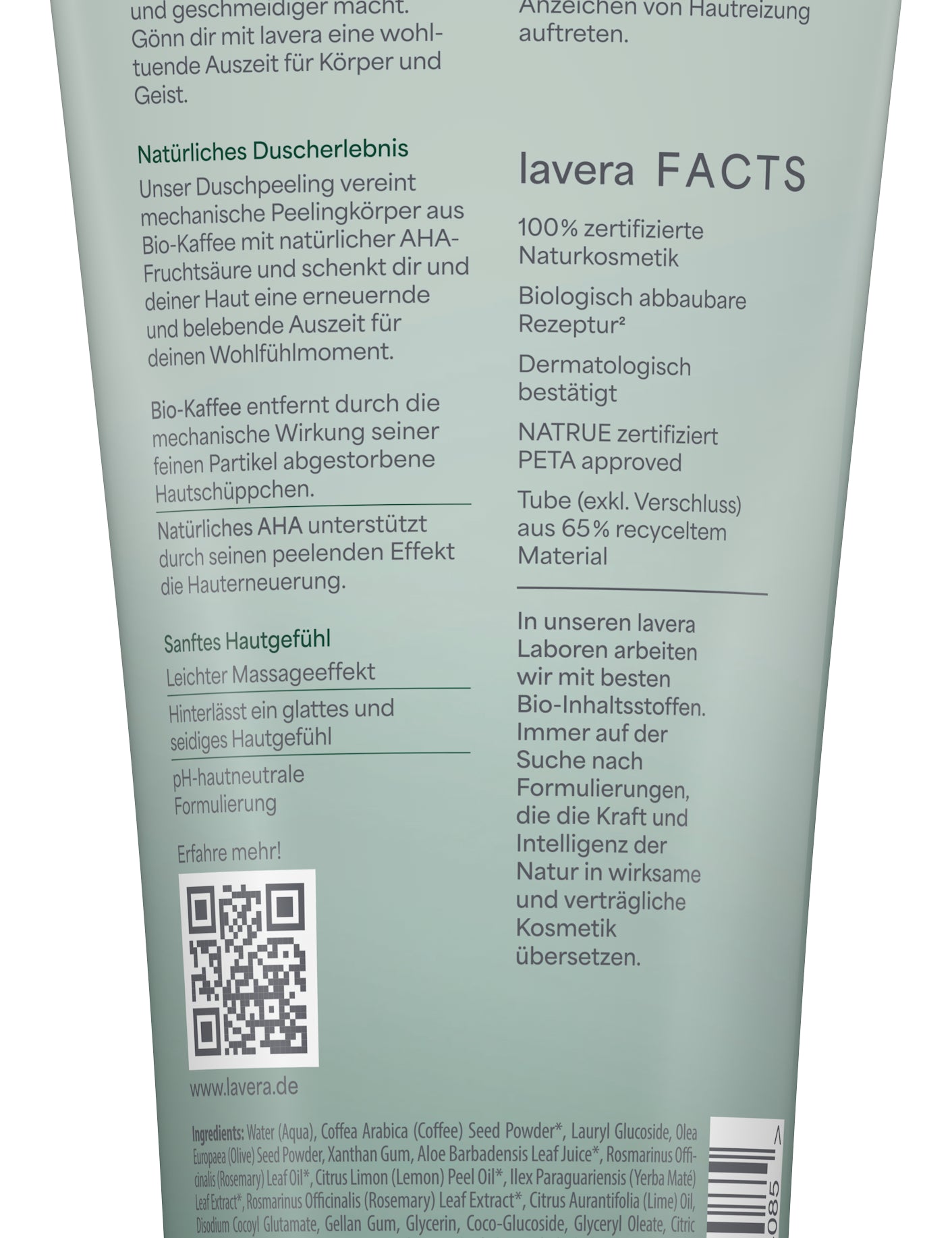 lavera Peeling pod prysznic Purify Me