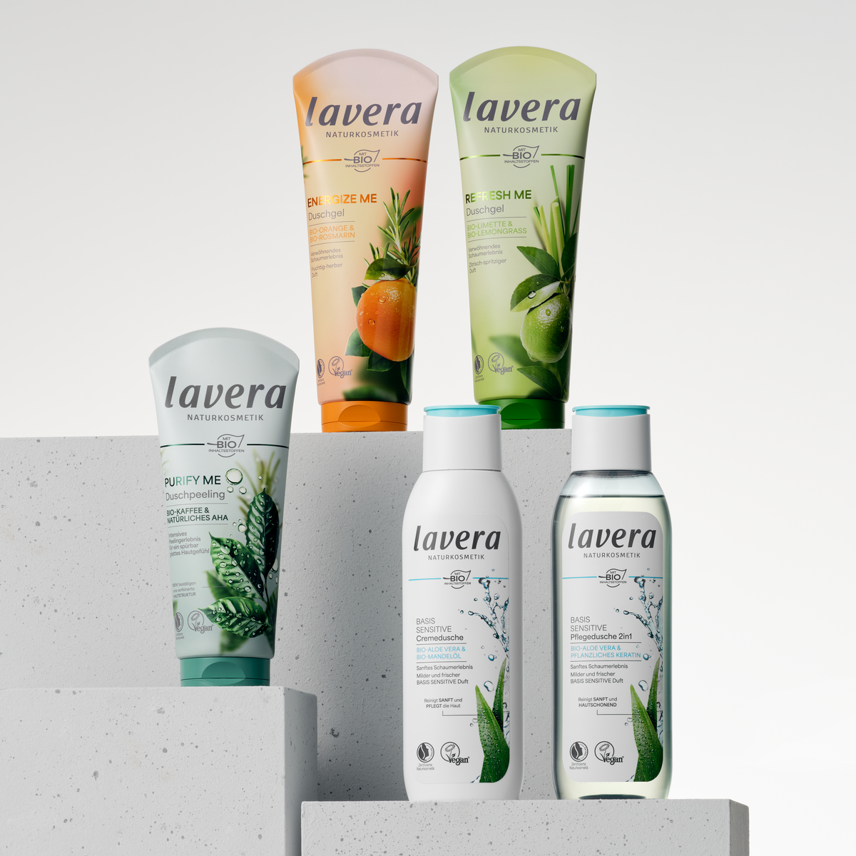 Alle neuen lavera Duschen auf einen Blick