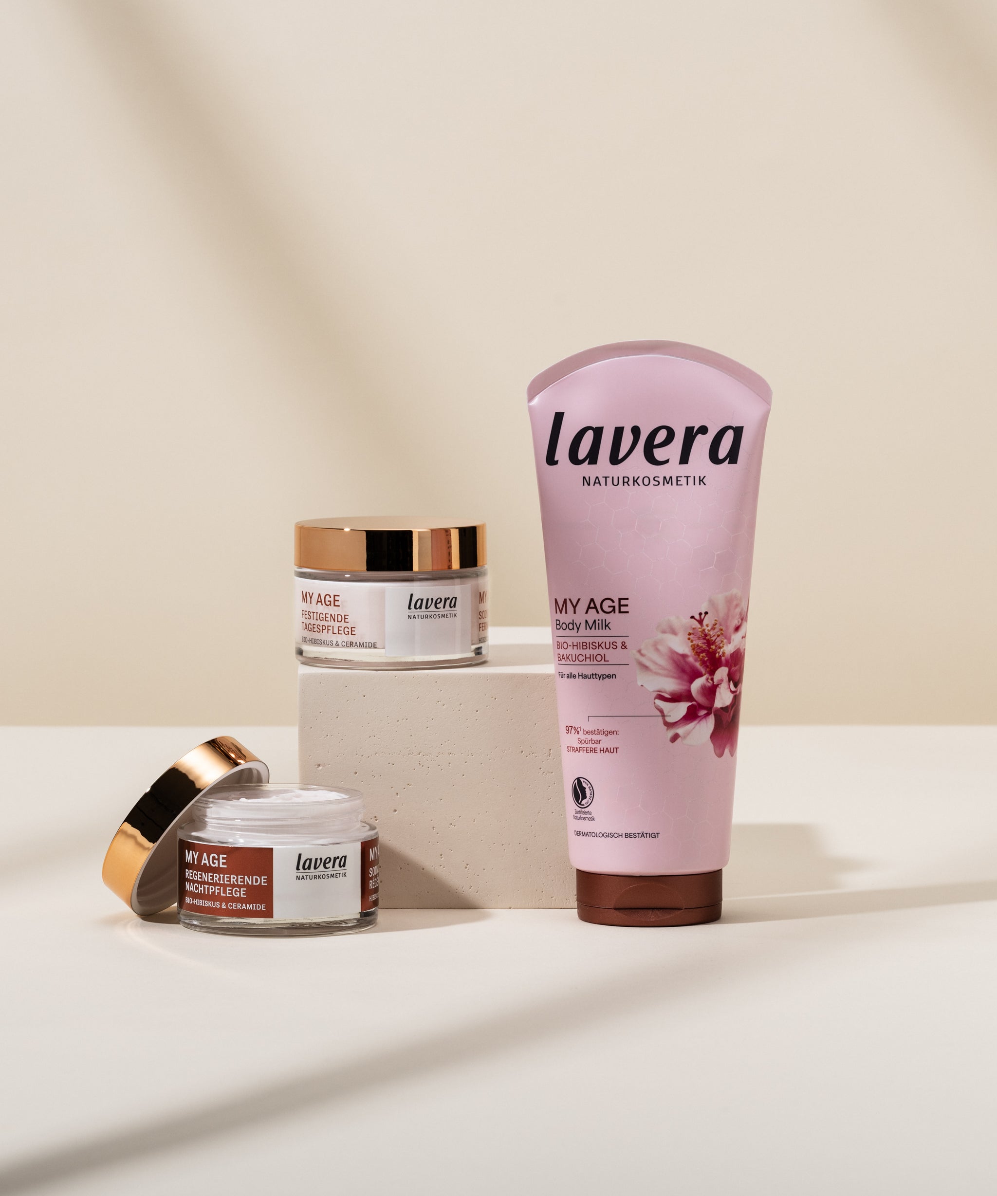 My Age Tages- und nachtpflege und My Age Body Lotion