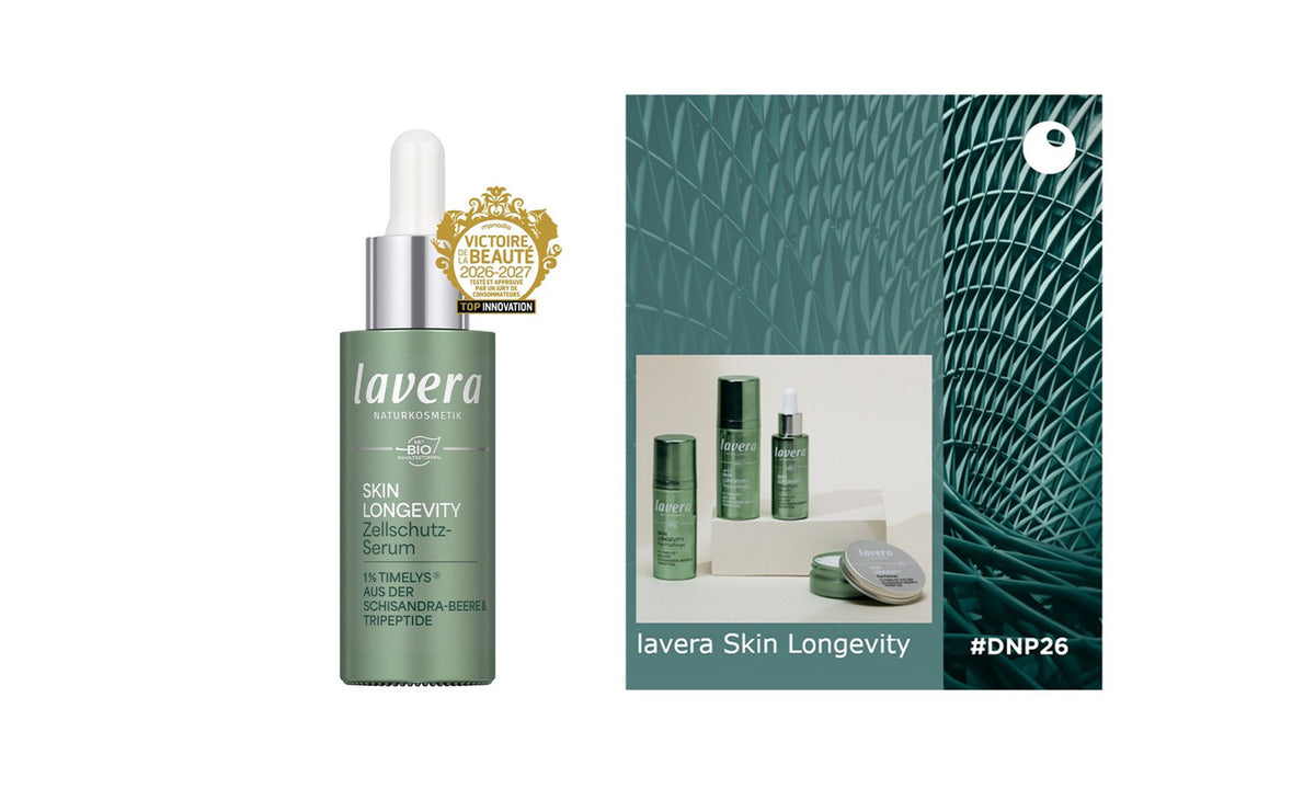 Skin Longevity Serum und ange mit Siegeln