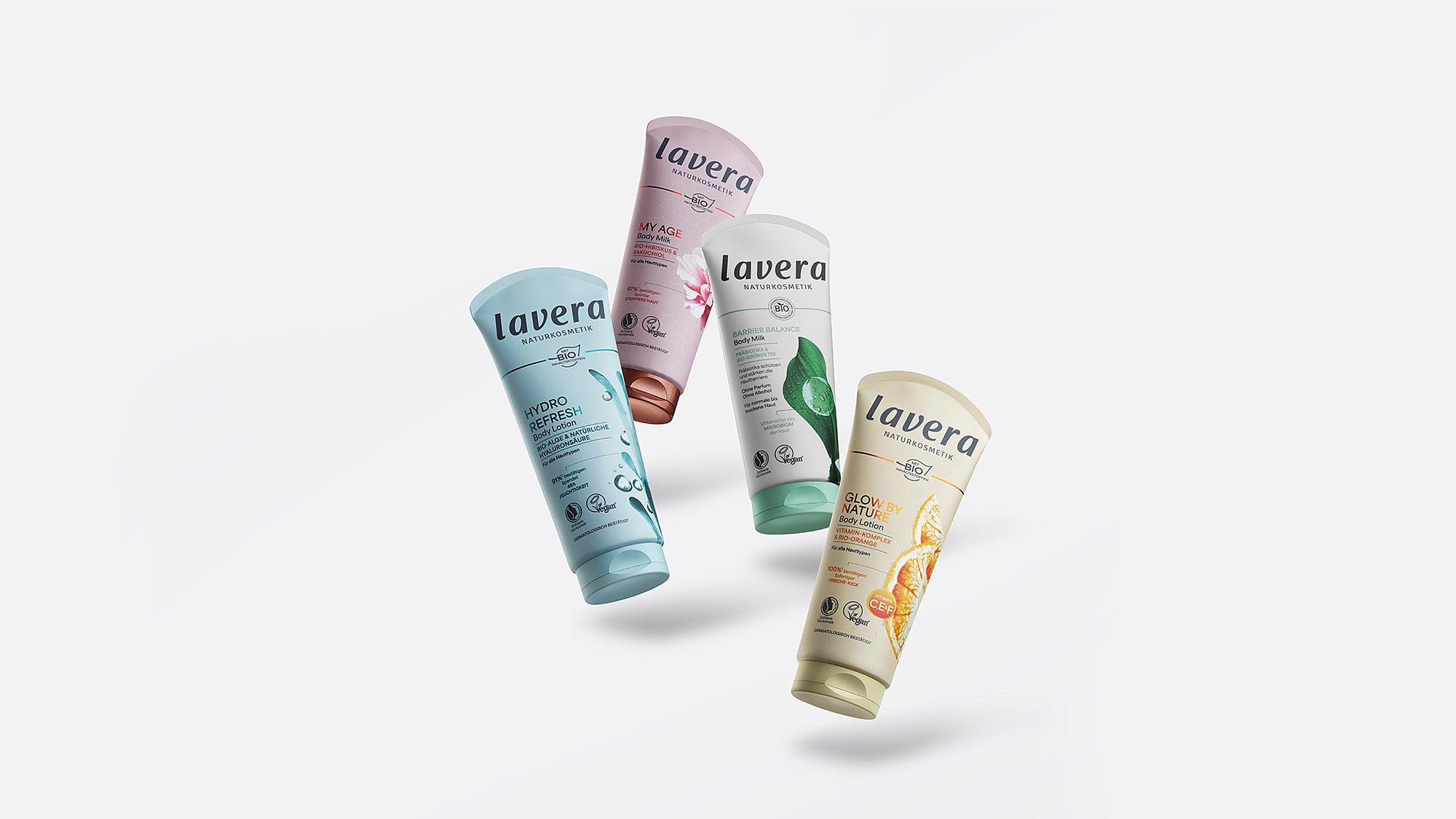 Range aller vier Skinification Produkte