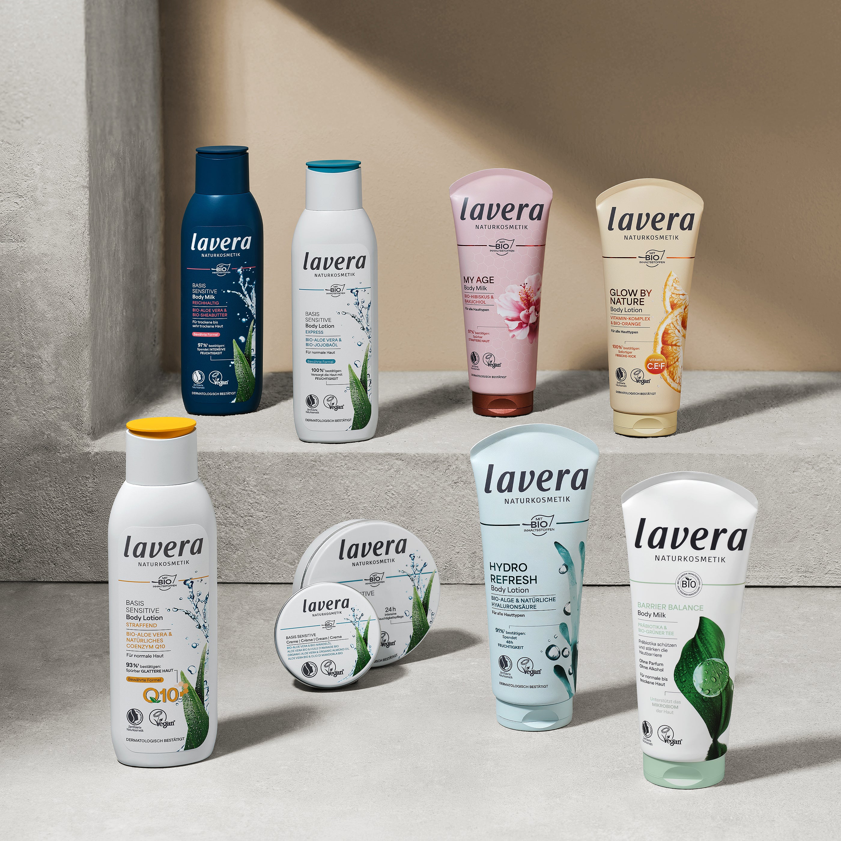 Gama wszystkich balsamów do ciała