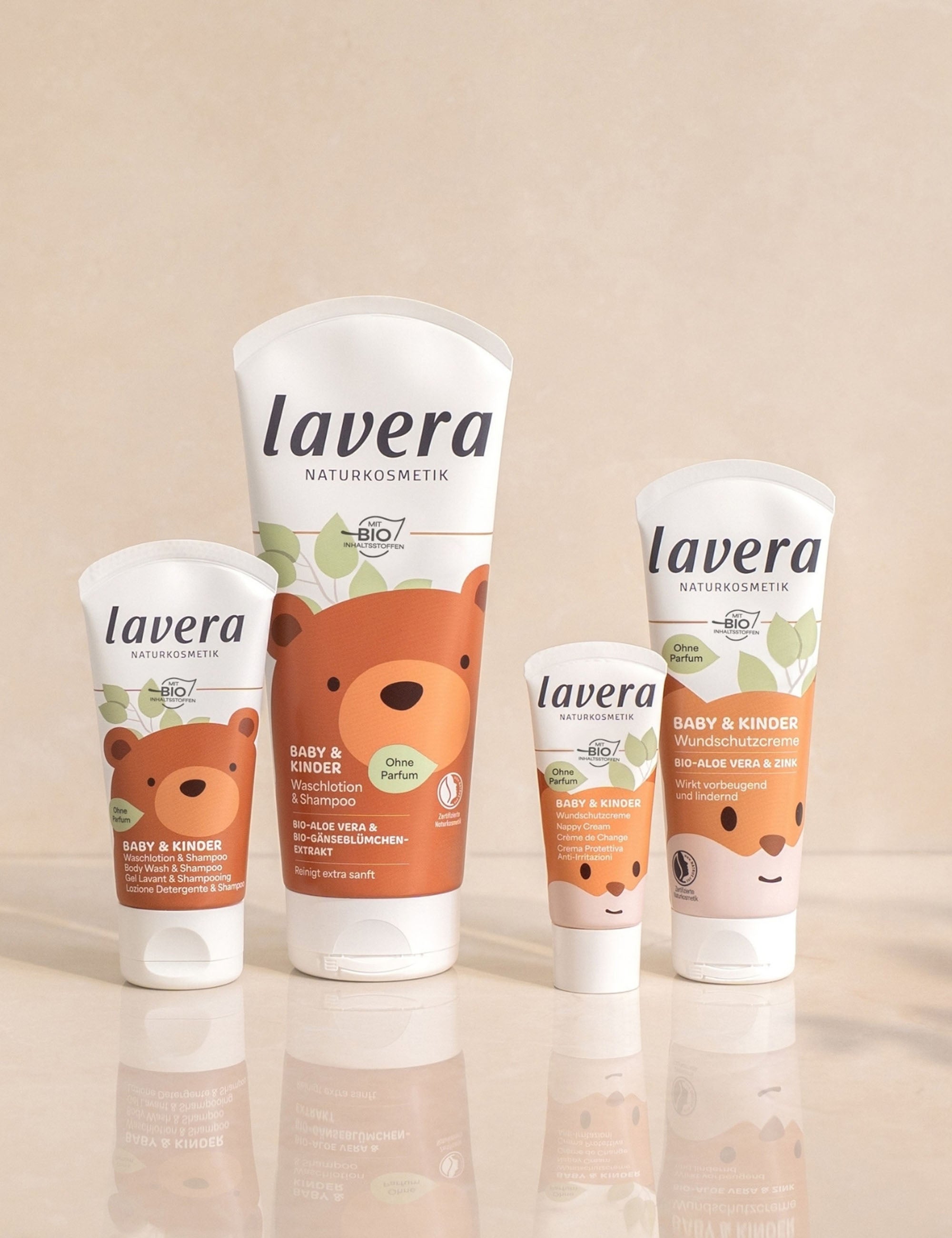 lavera Balsam do kąpieli i szampon dla dzieci i niemowląt (rozmiar podróżny)