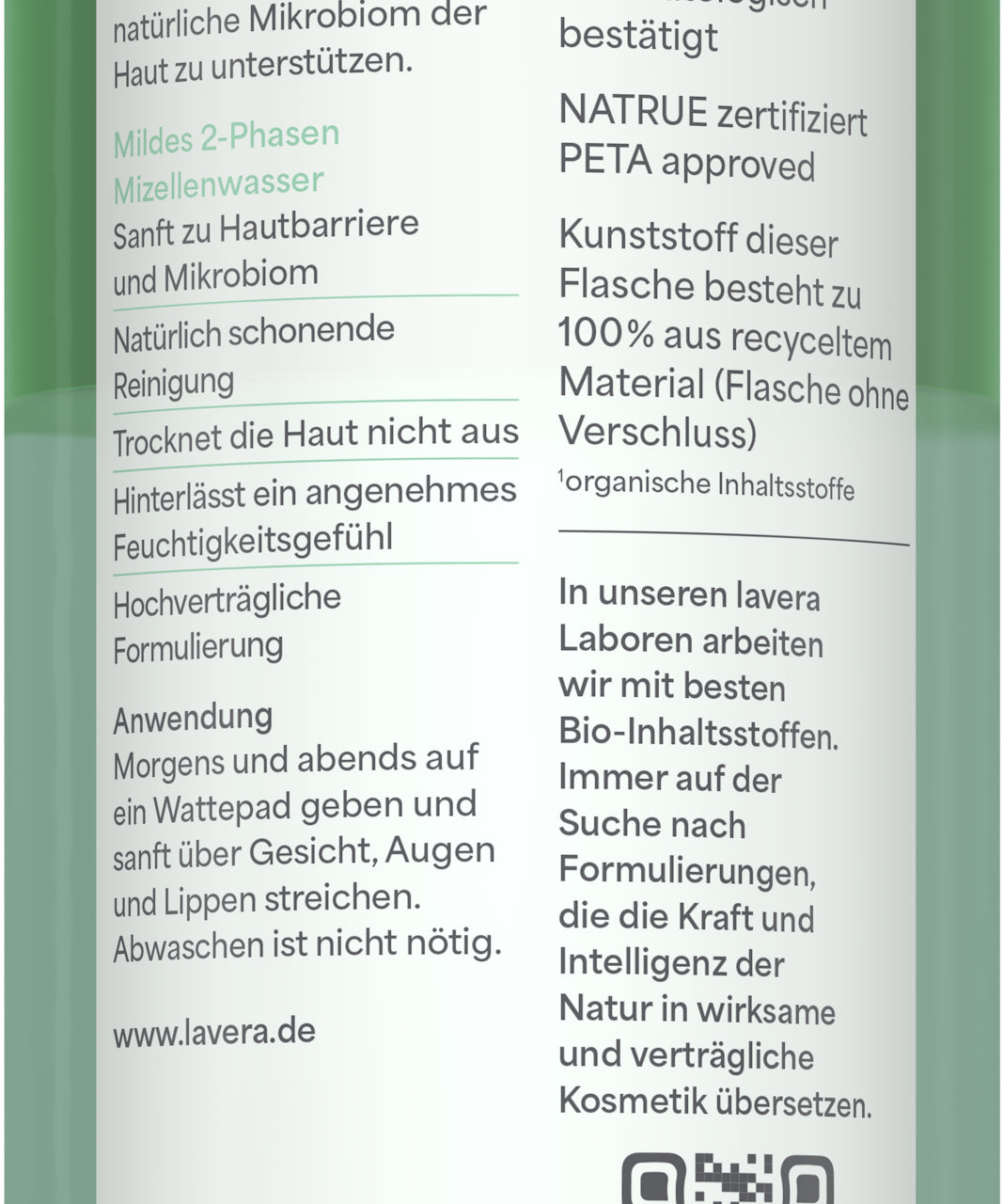 lavera Barrier Balance 2-Phasen Mizellenwasser