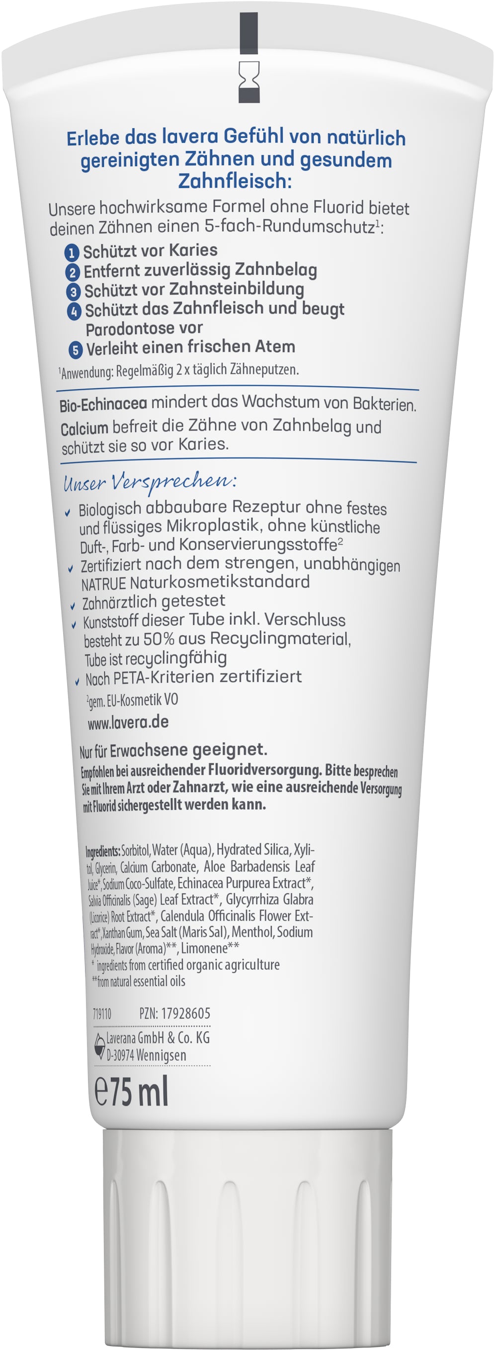 lavera Zahncreme Complete Care Fluoridfrei