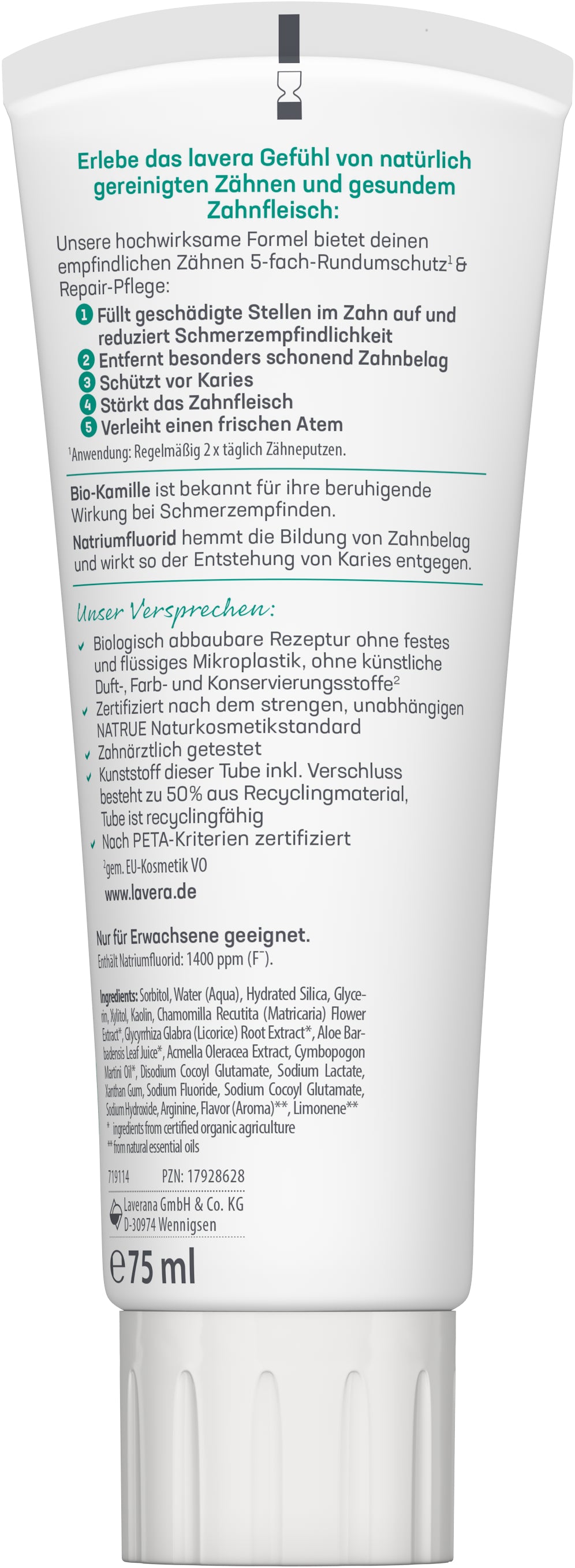 lavera Zahncreme Sensitive & Repair