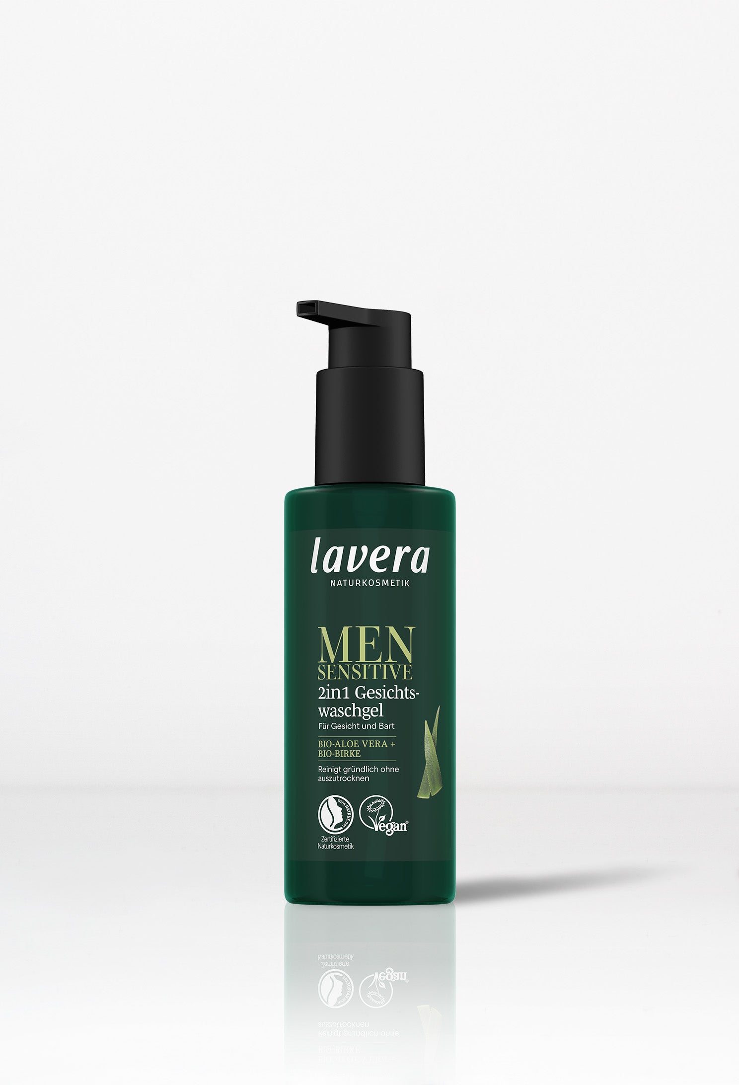 lavera Żel do mycia twarzy 2w1 Men sensitive