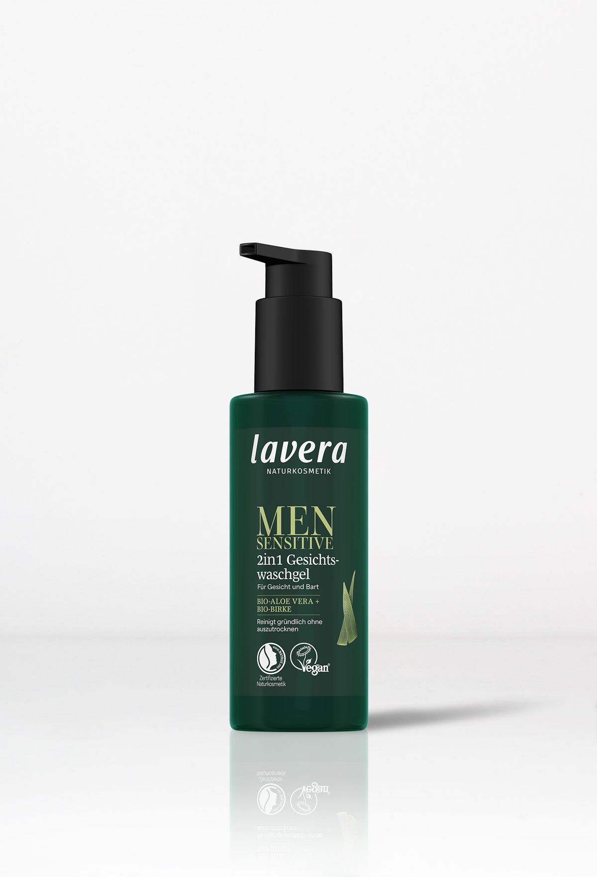 lavera Żel do mycia twarzy 2w1 Men sensitive