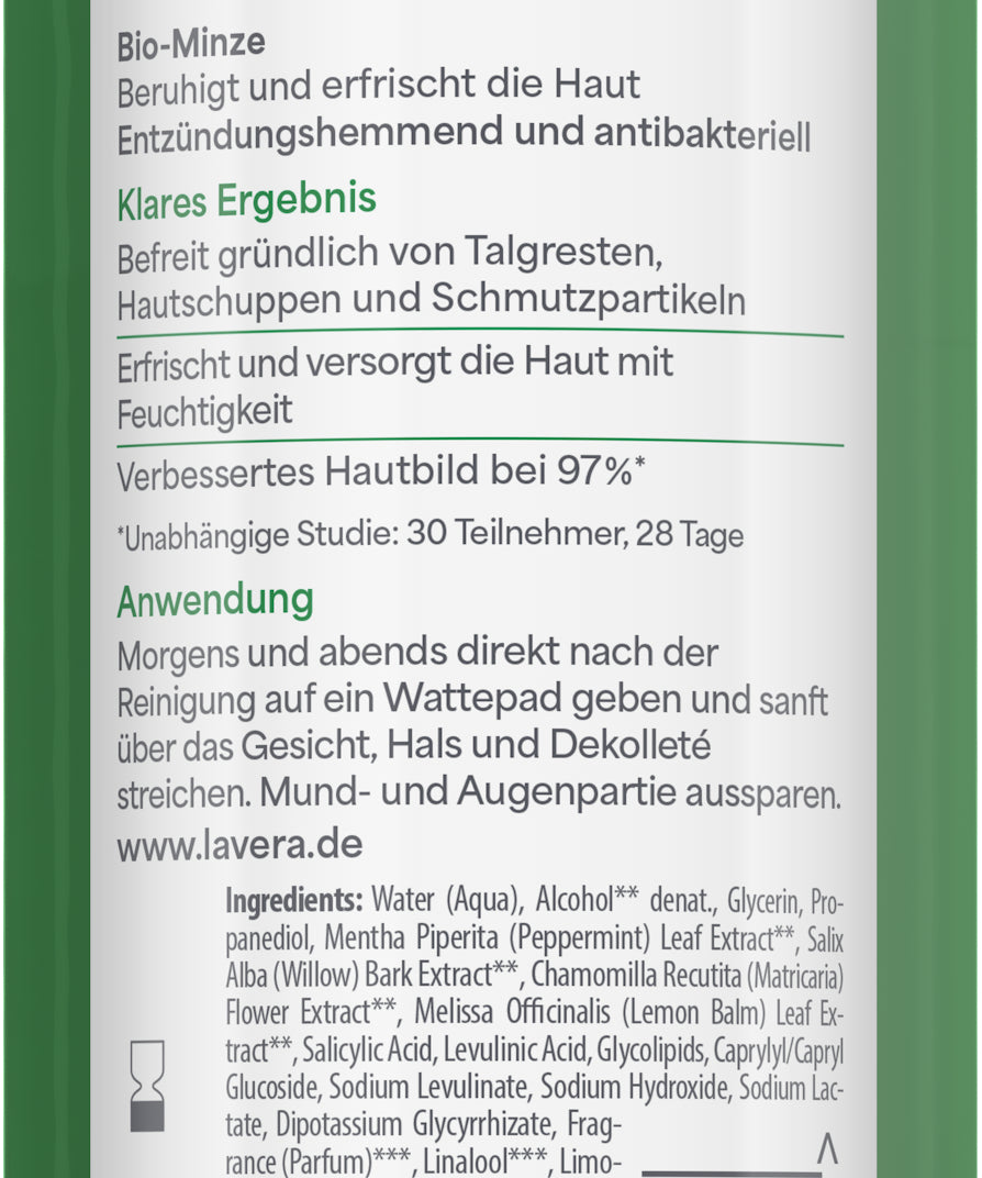 lavera Pure Beauty Klärendes Gesichtswasser