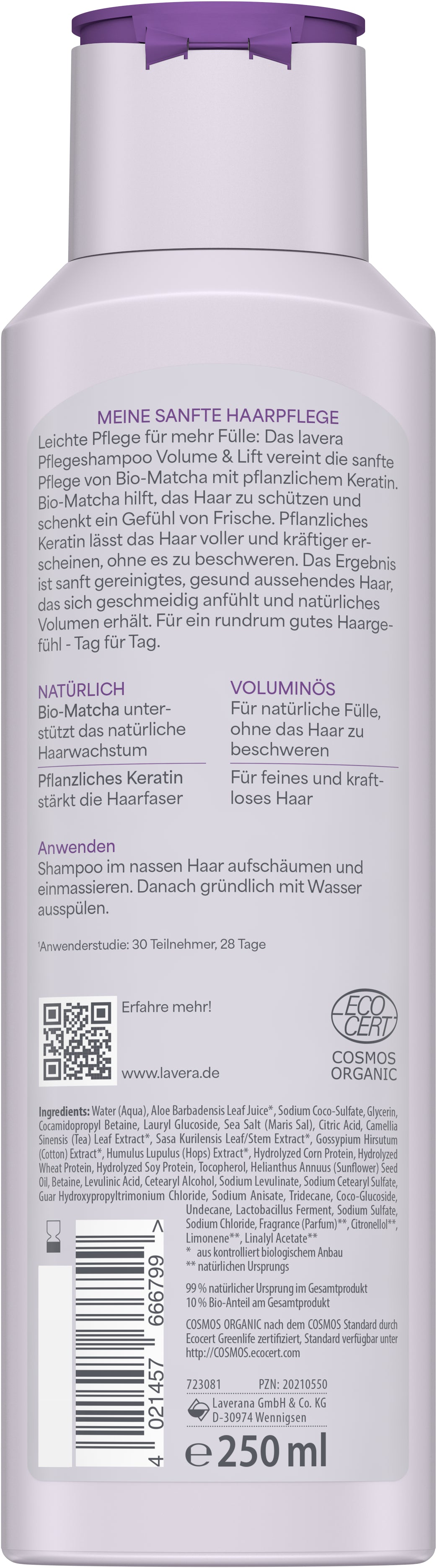 lavera Pflegeshampoo Volume & Lift