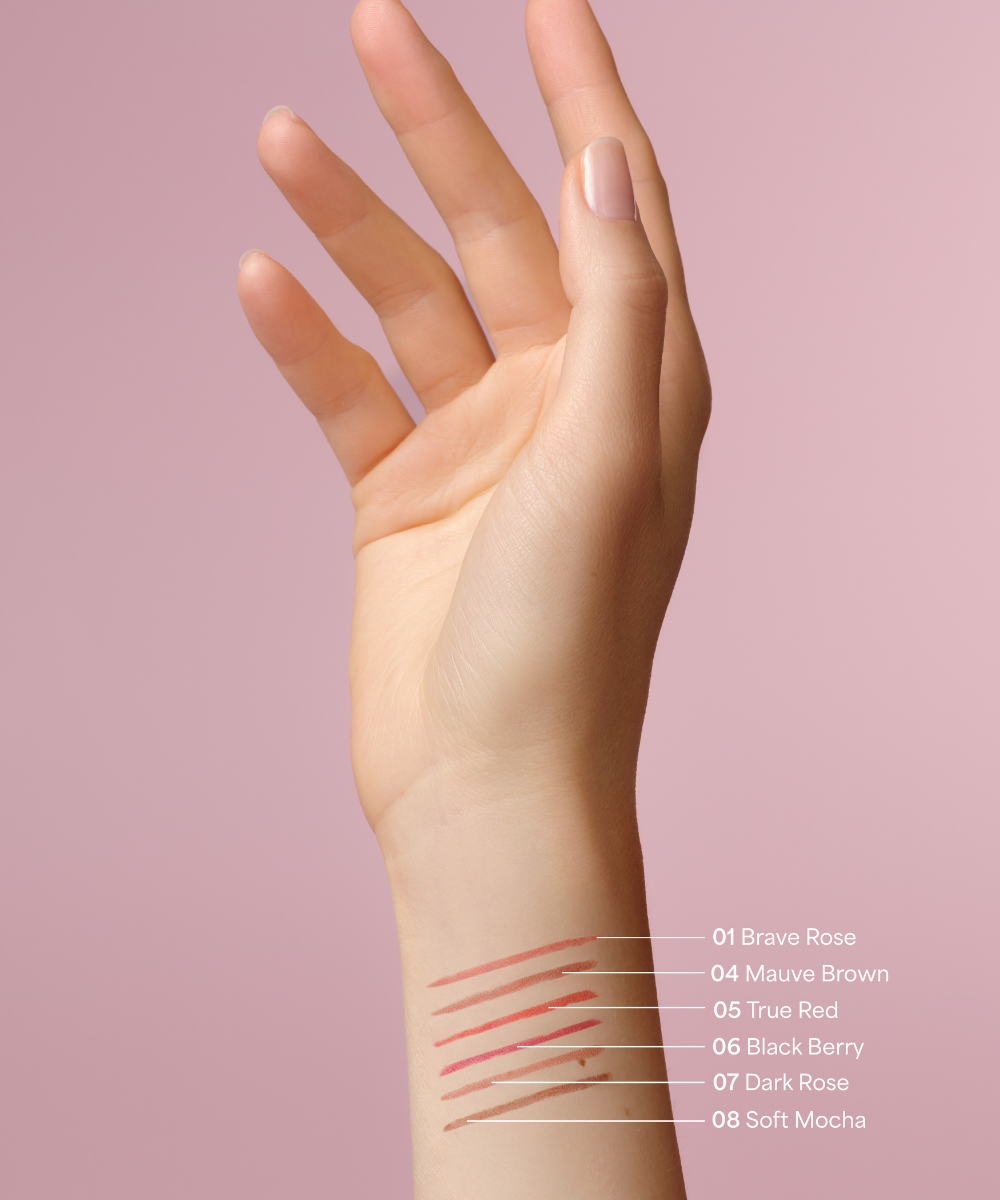 lavera Lip Contour -Dark Rose 07- podczas aplikacji