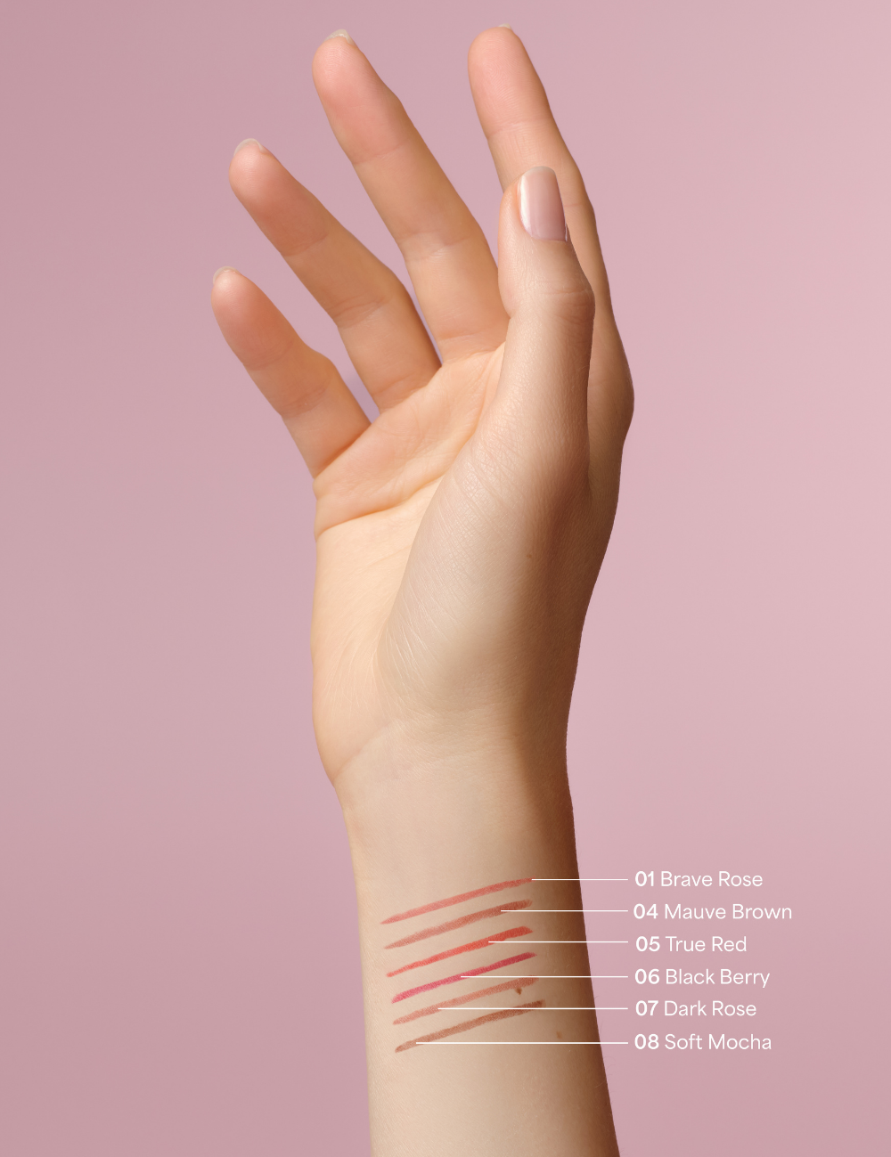 lavera Lip Contour -Dark Rose 07- podczas aplikacji