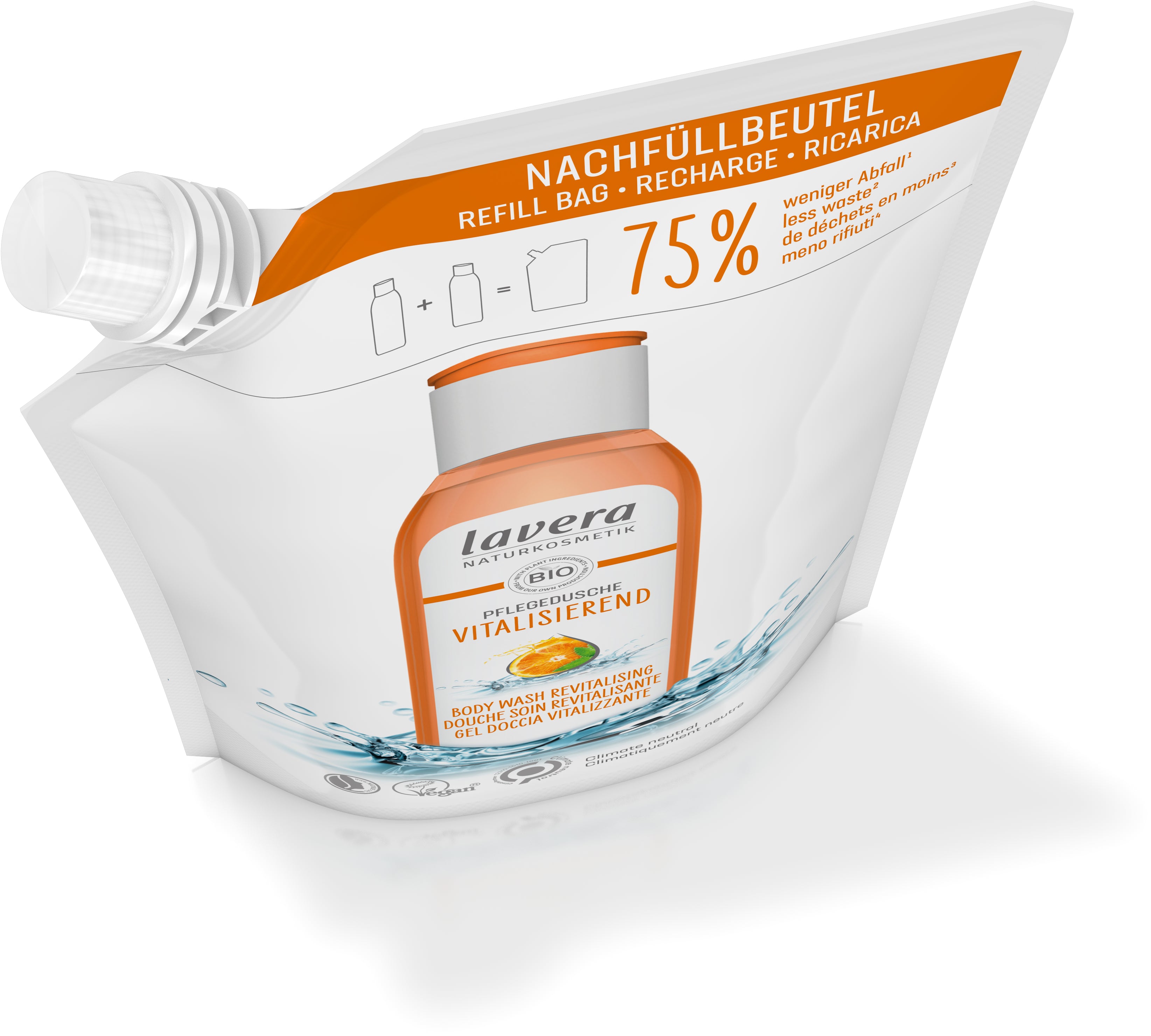 lavera Nachfüllbeutel  Pflegedusche Vitalisierend