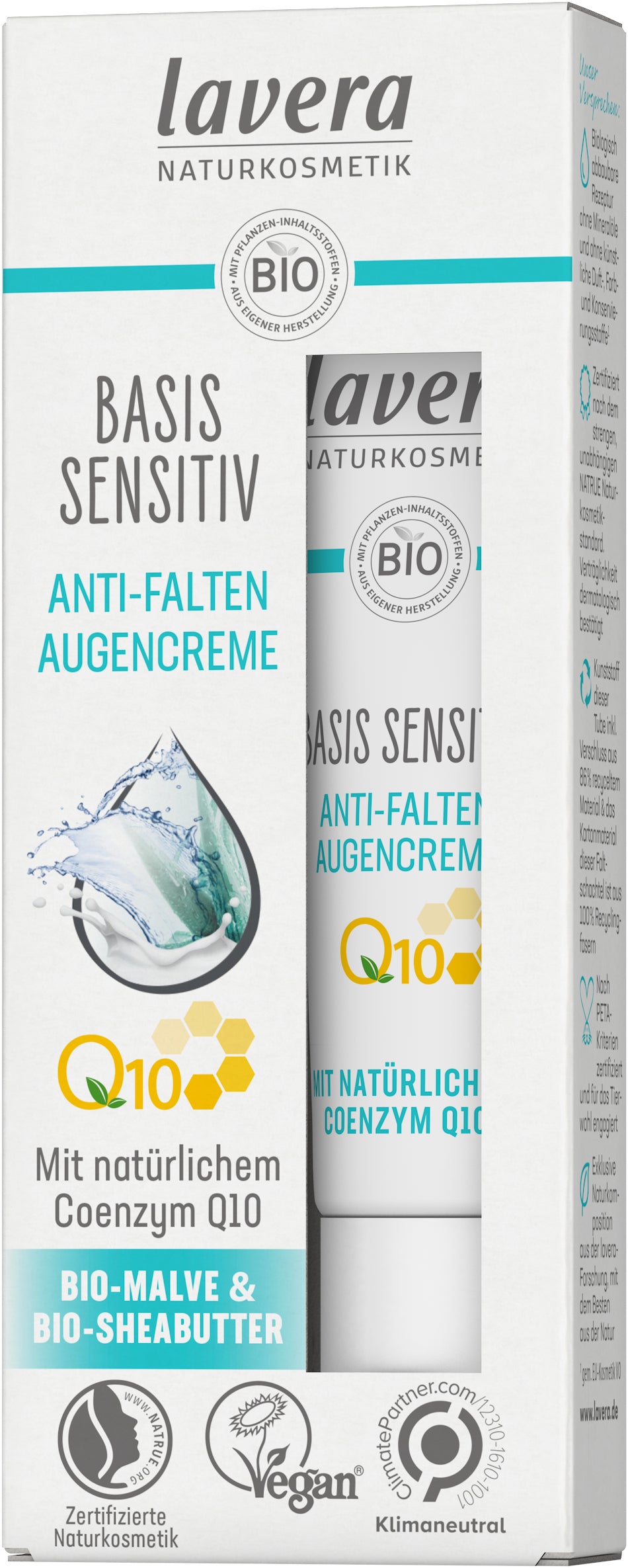 lavera basis sensitiv Anti-Falten Augencreme Q10