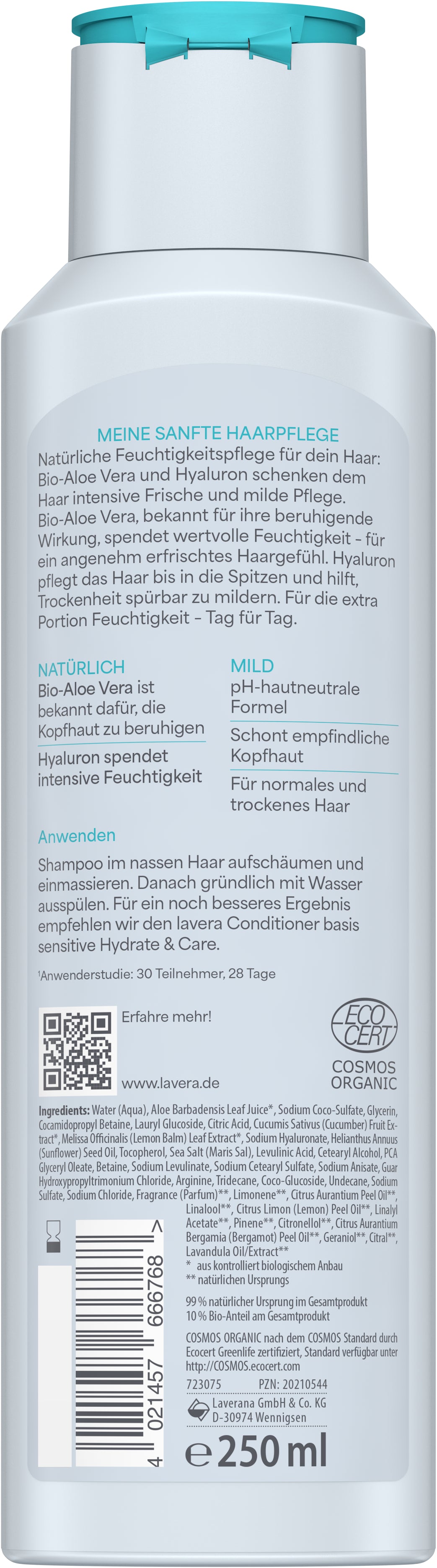 lavera Szampon pielęgnacyjny basis sensitive Hydrate & Care
